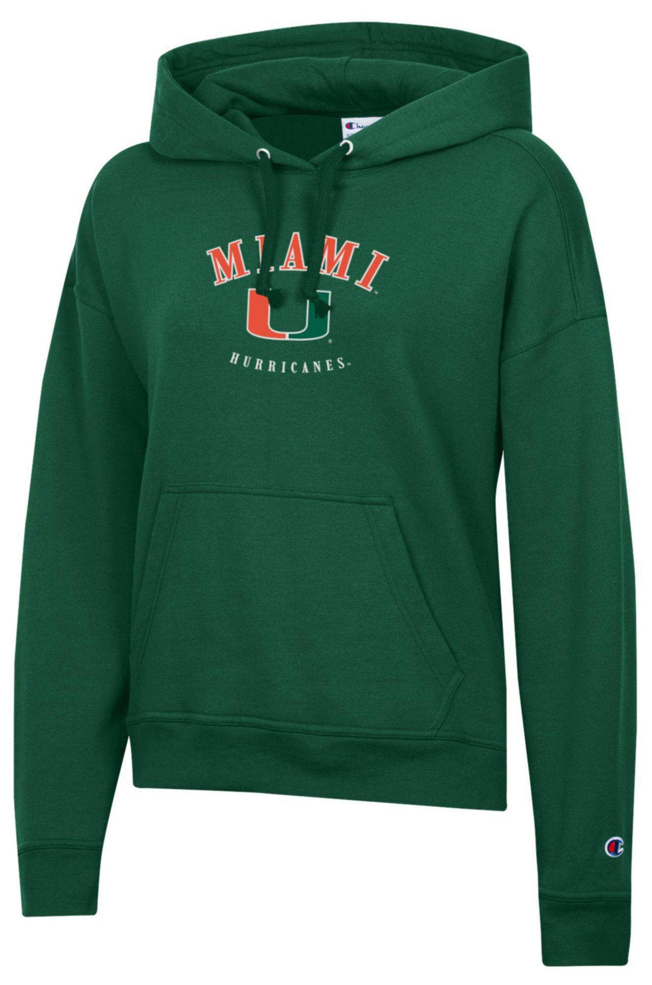 Champion Women's Miami Hurricanes Powerblend Fleece Hoodie