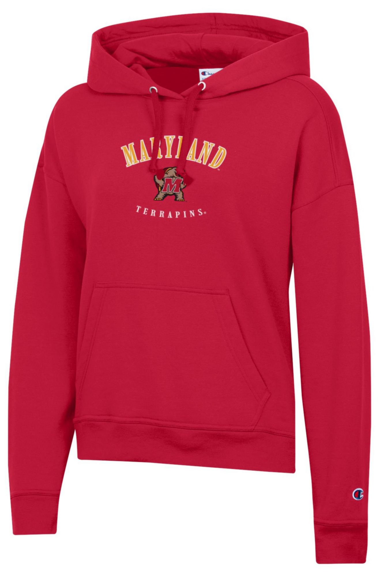 Champion Women's Maryland Terrapins Red Powerblend Fleece Hoodie