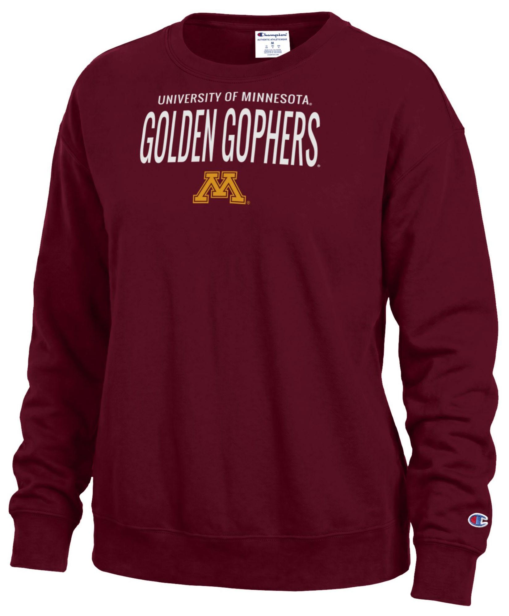 Champion Women's Minnesota Golden Gophers Powerblend Fleece Crewneck Sweatshirt