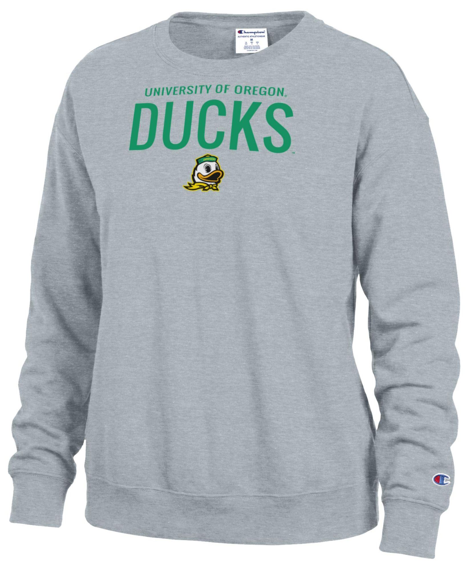 Champion Women's Oregon Ducks Powerblend Fleece Crewneck Sweatshirt