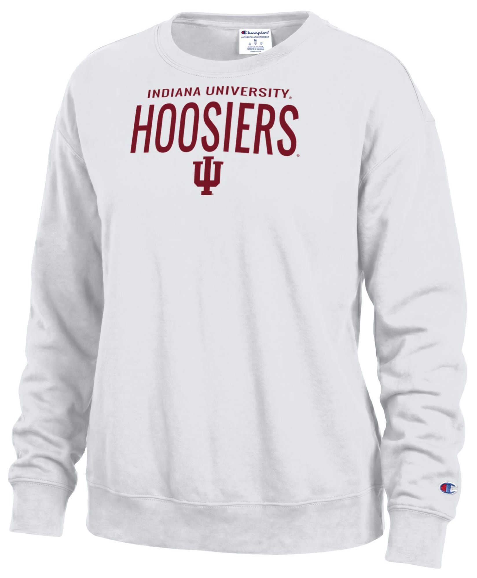 Champion Women's Indiana Hoosiers Powerblend Fleece Crewneck Sweatshirt