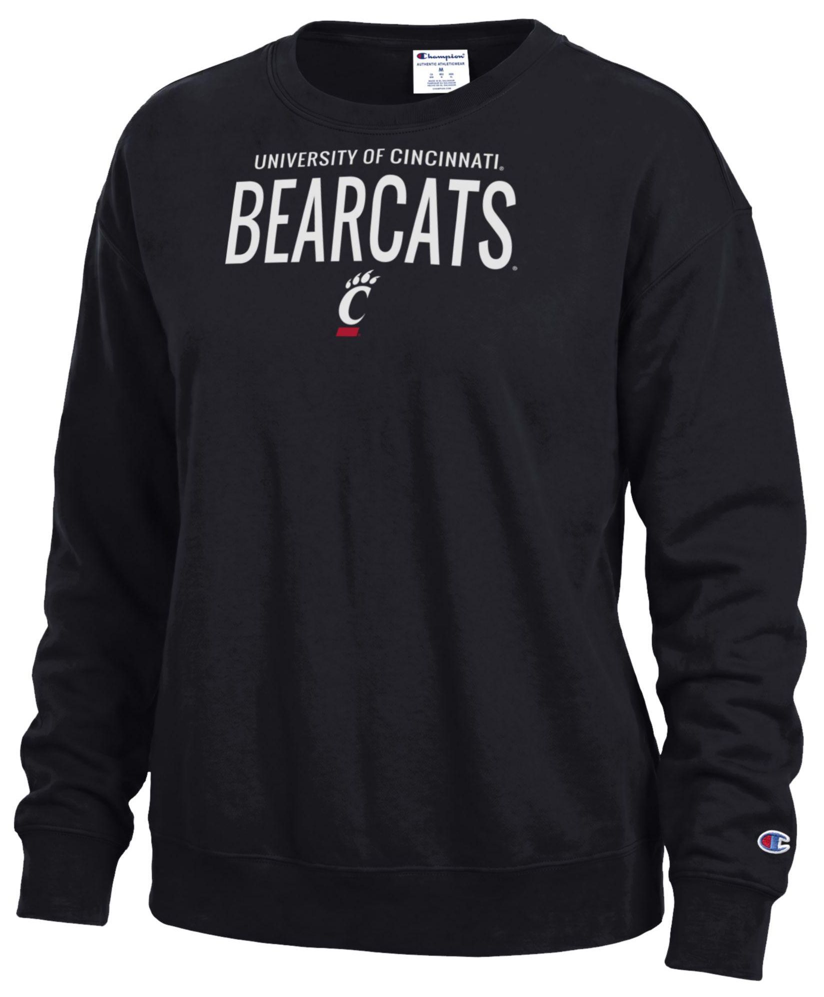 Champion Women's Cincinnati Bearcats Powerblend Fleece Crewneck Sweatshirt