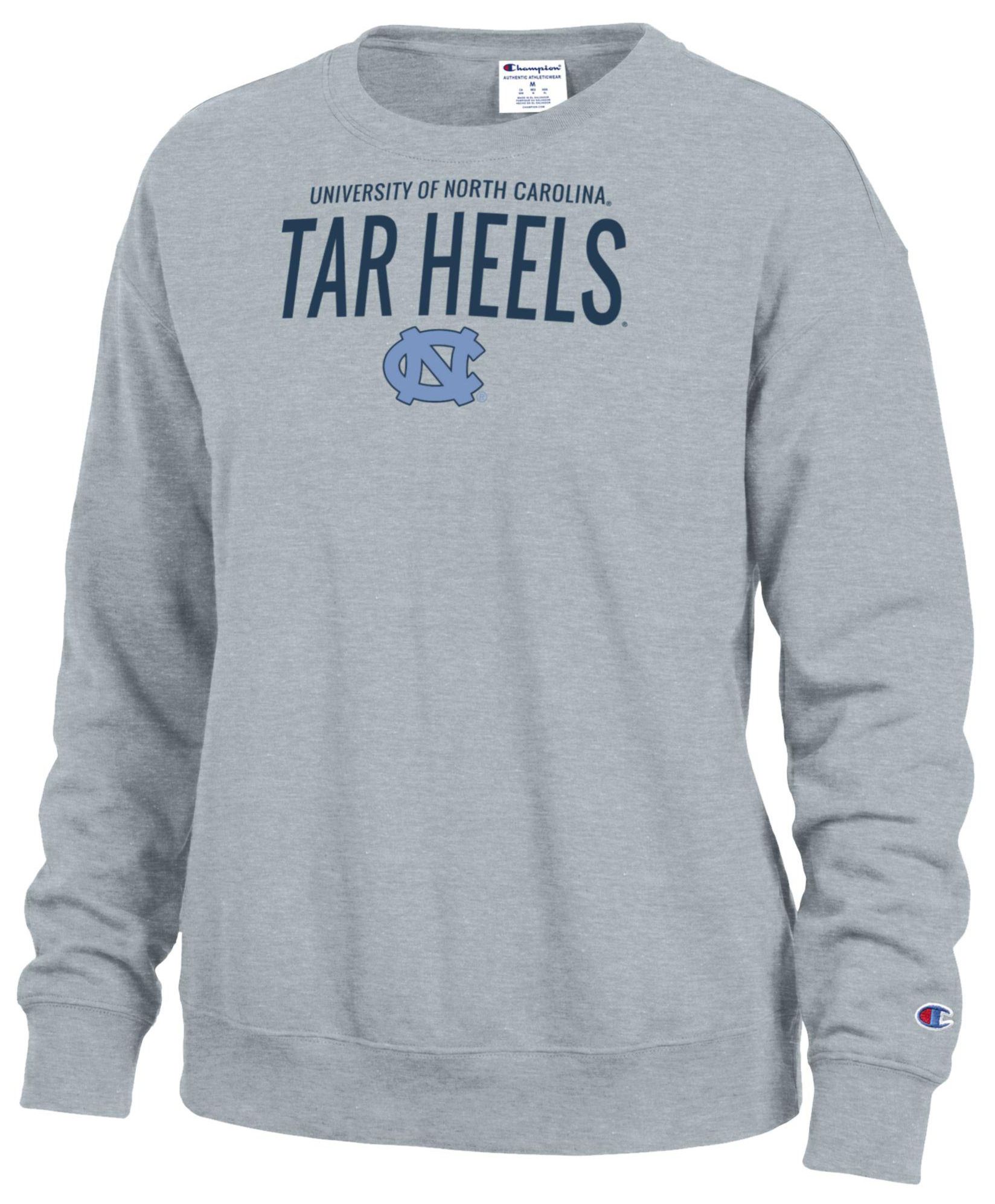Champion Women's North Carolina Tar Heels Powerblend Fleece Crewneck Sweatshirt