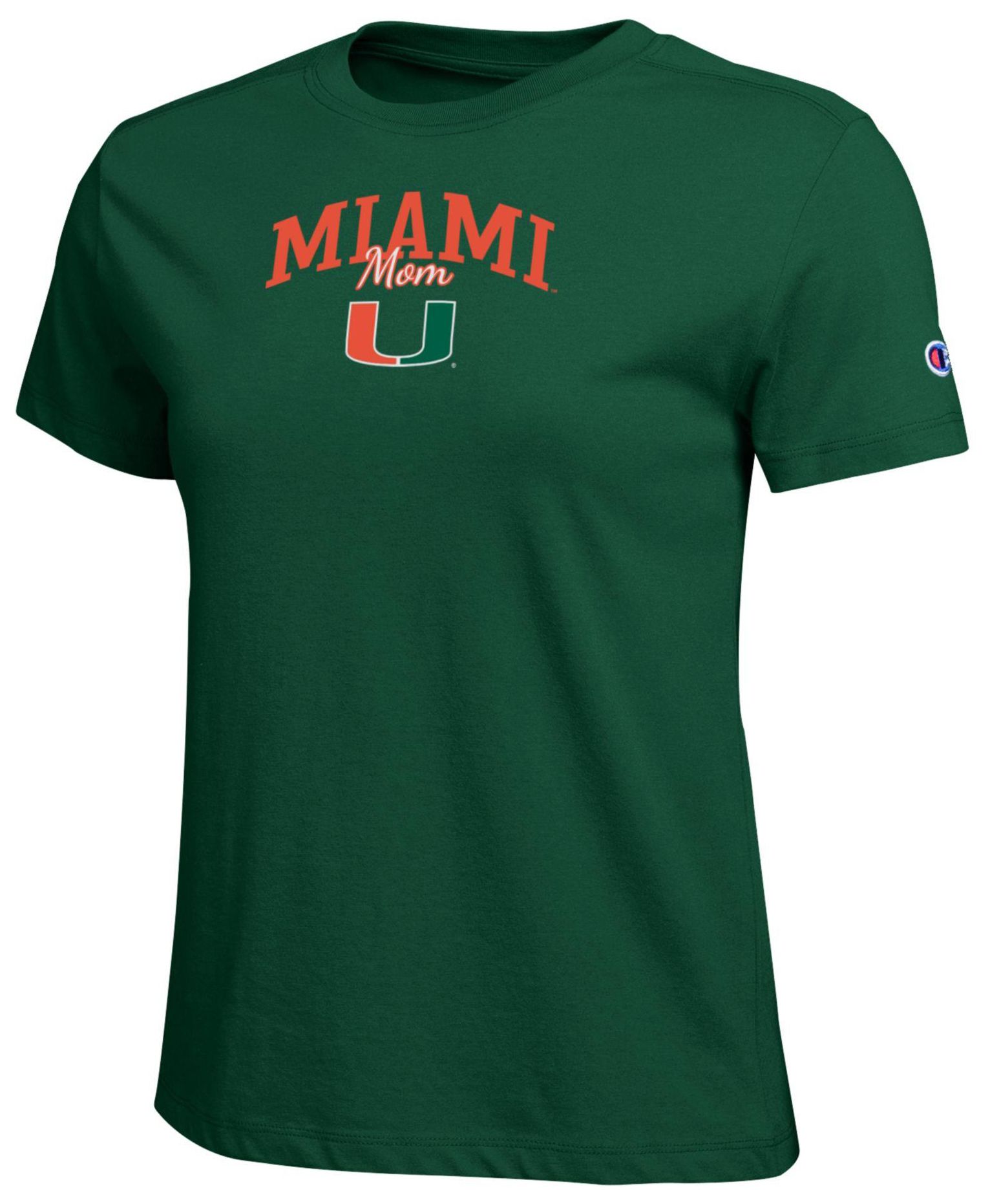 Champion Women's Miami Hurricanes Mom Core T-Shirt