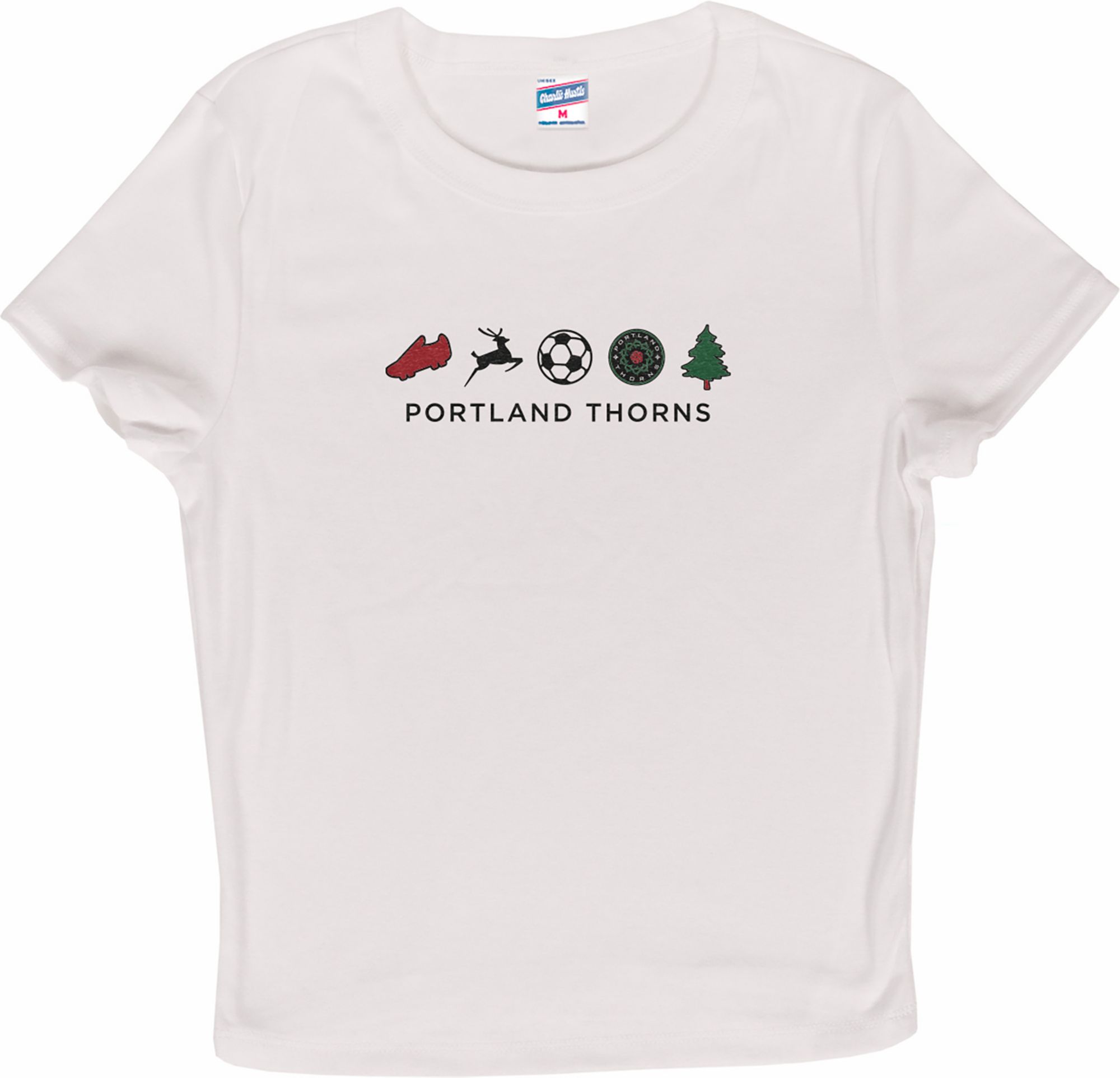 Charlie Hustle Women's Portland Thorns FC White Micro City Away T-Shirt