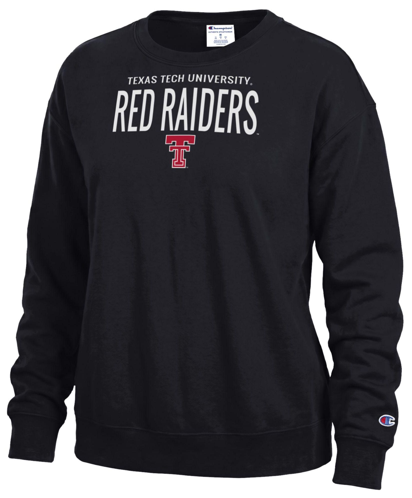 Champion Women's Texas Tech Red Raiders Powerblend Fleece Crewneck Sweatshirt