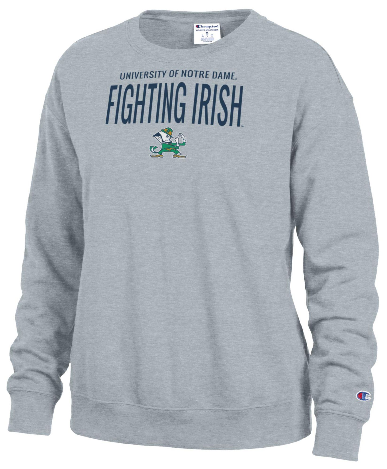 Champion Women's Notre Dame Fighting Irish Powerblend Fleece Crewneck Sweatshirt
