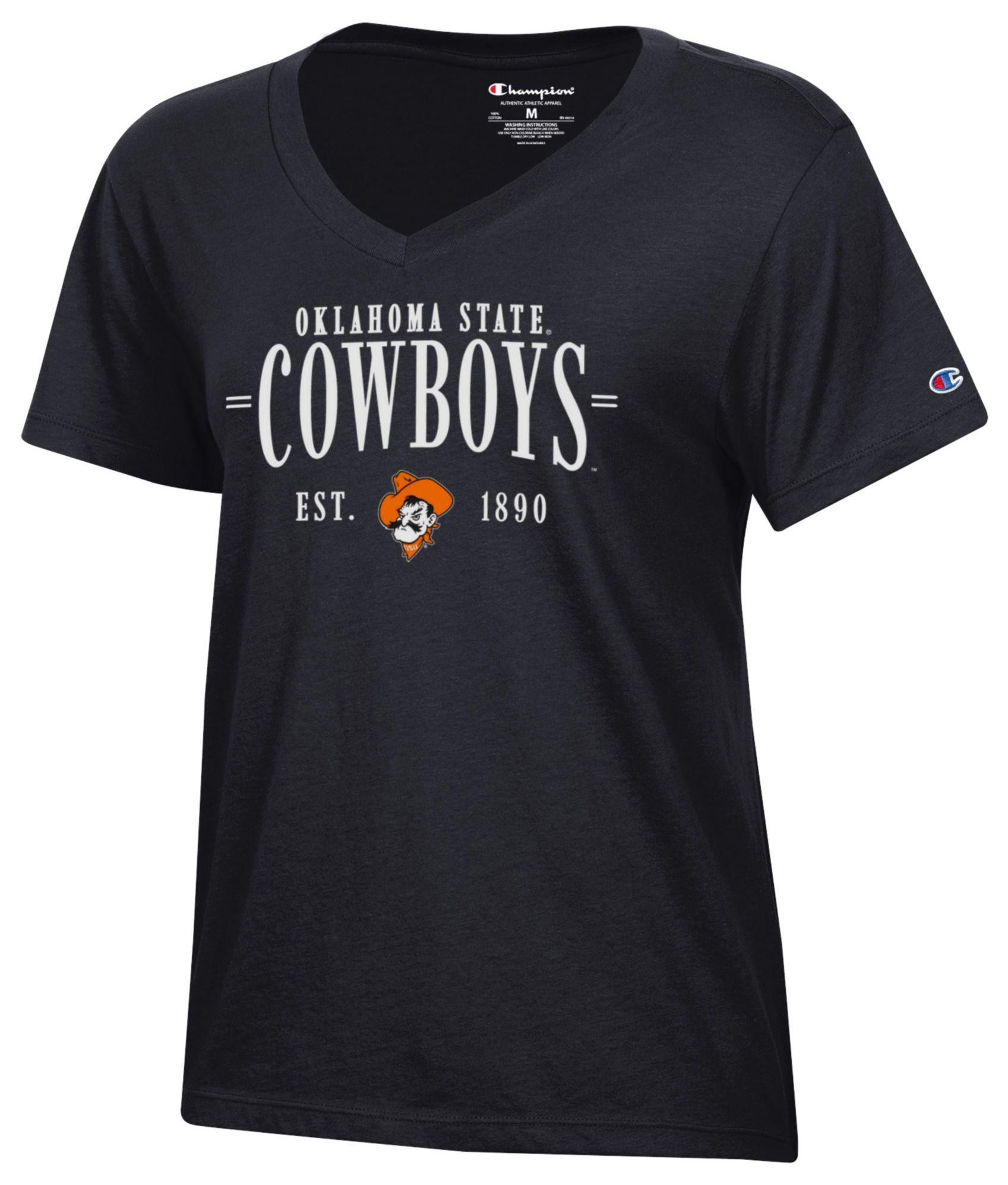 Champion Women's Oklahoma State Cowboys Core V-Neck T-Shirt