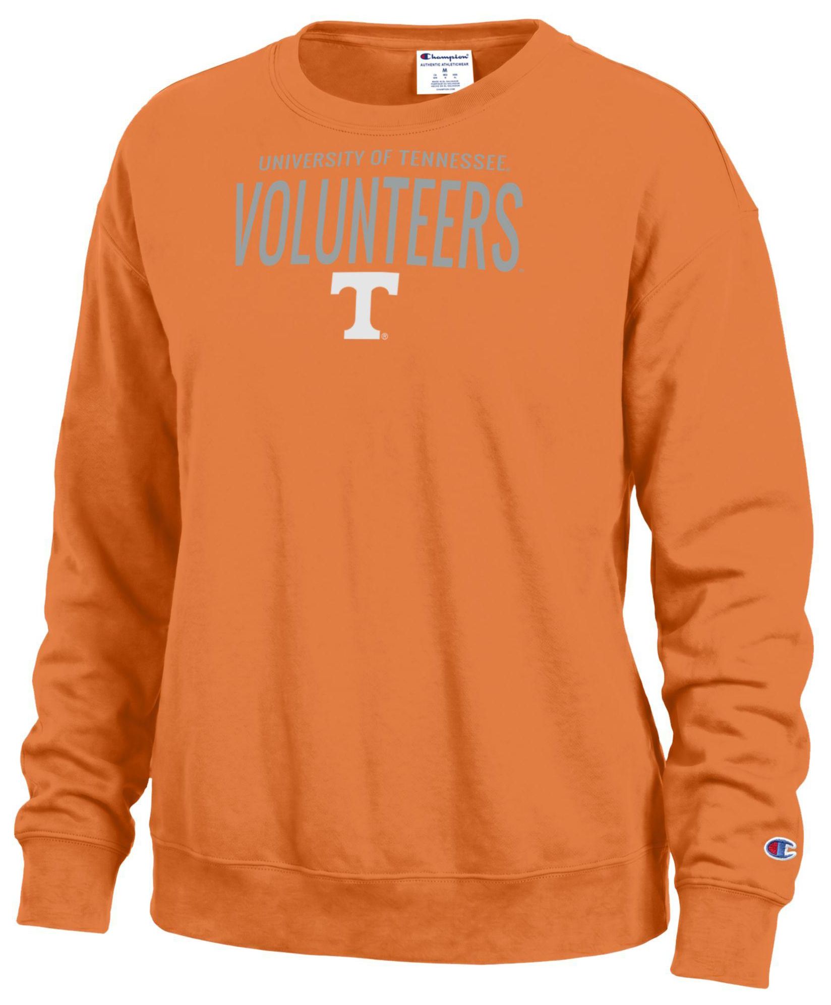 Champion Women's Tennessee Volunteers Orange Powerblend Fleece Crewneck Sweatshirt