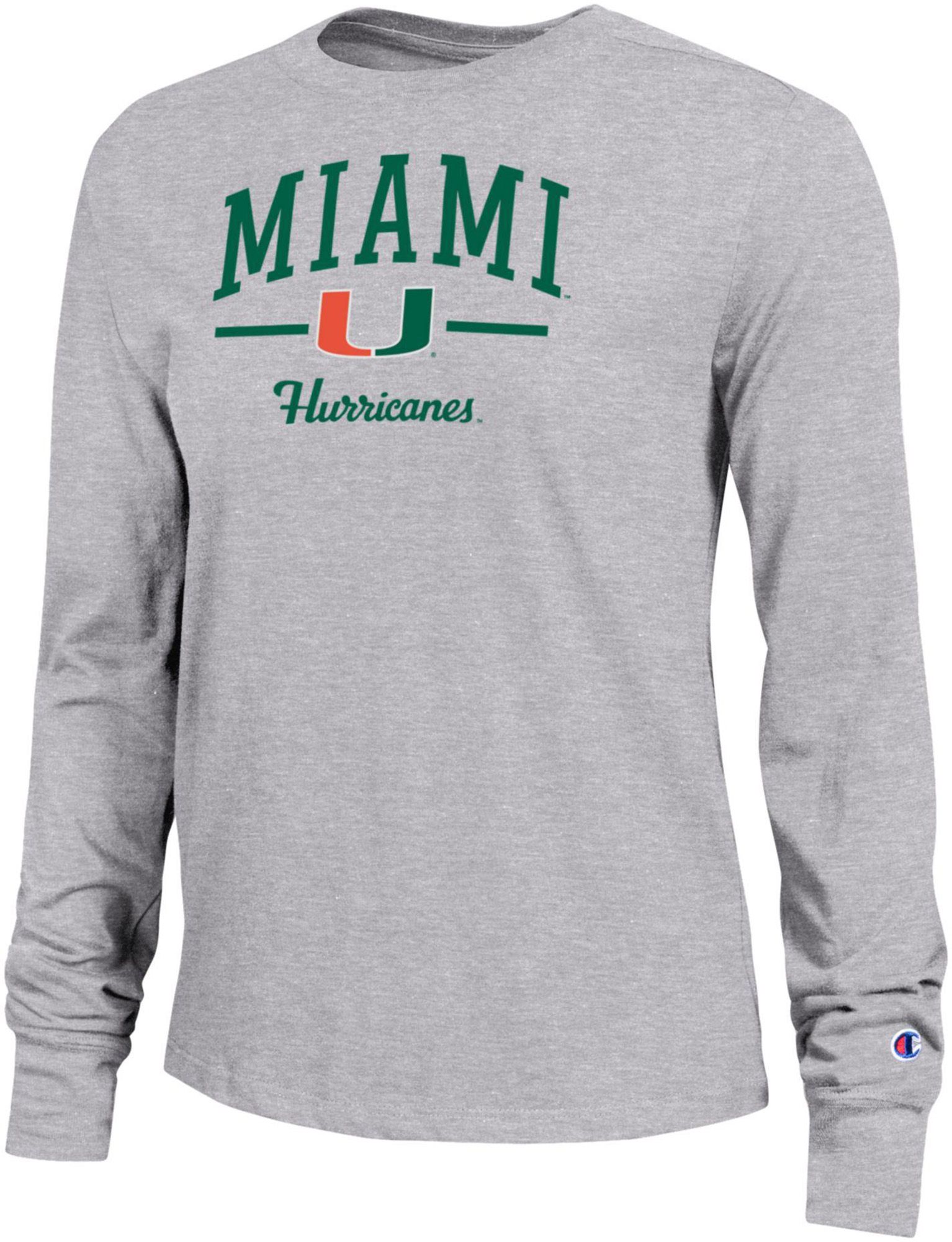 Champion Women's Miami Hurricanes Core Long Sleeve Shirt