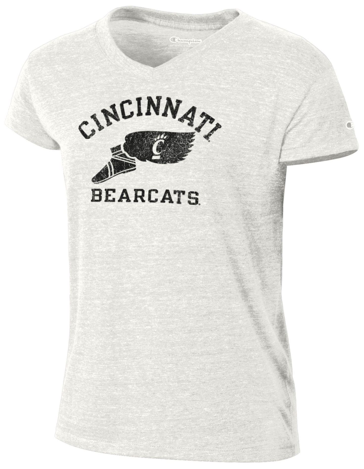 Champion Women's Cincinnati Bearcats White Triumph V-Neck T-Shirt