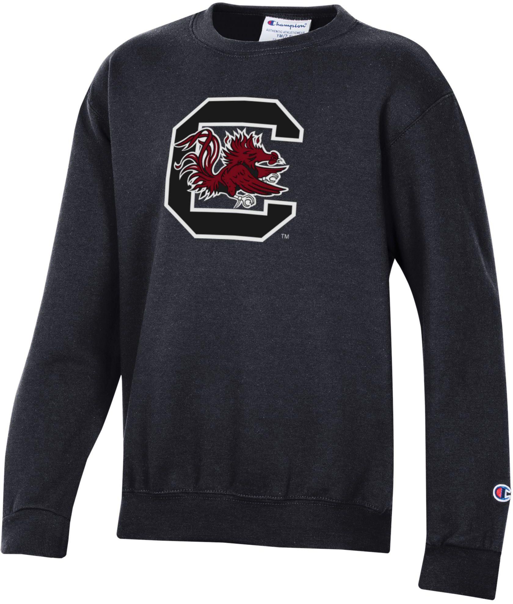 Champion Youth Carolina Gamecocks Powerblend Fleece Black Crewneck Sweatshirt