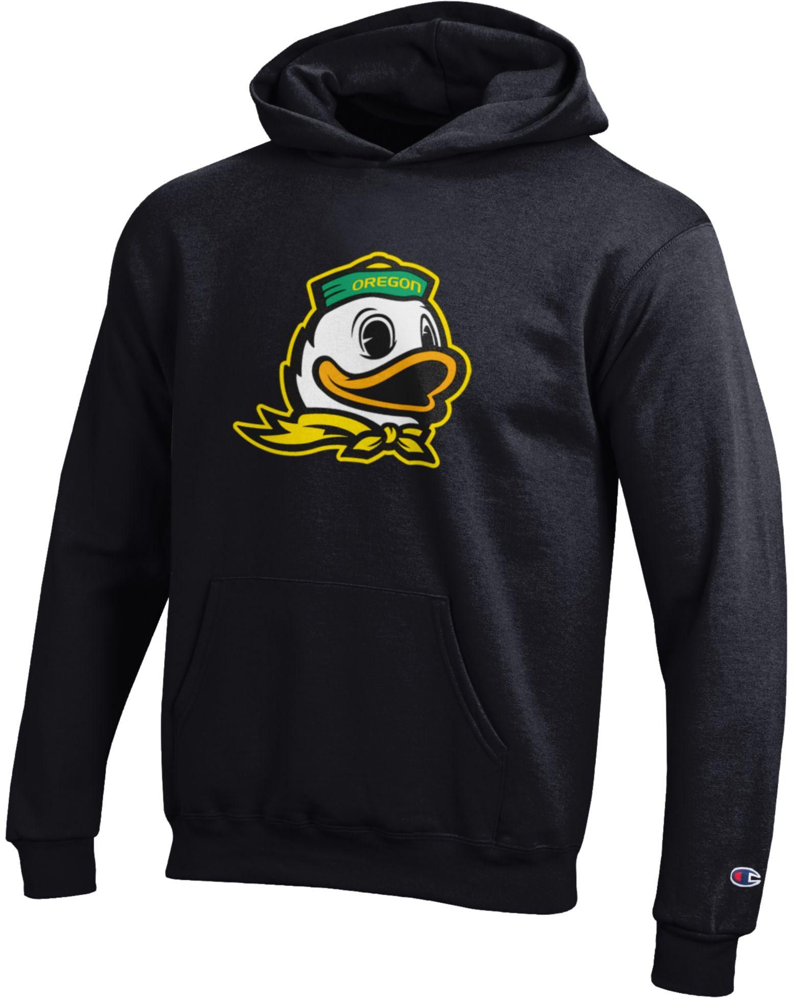 Champion Youth Oregon Ducks Eco Powerblend Black Hoodie