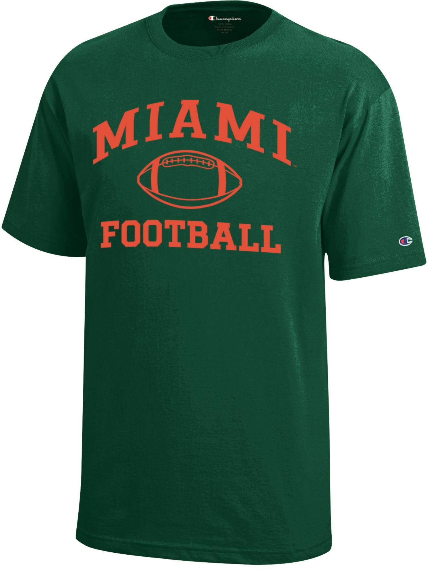 Champion Youth Miami Hurricanes Jersey Football T-Shirt