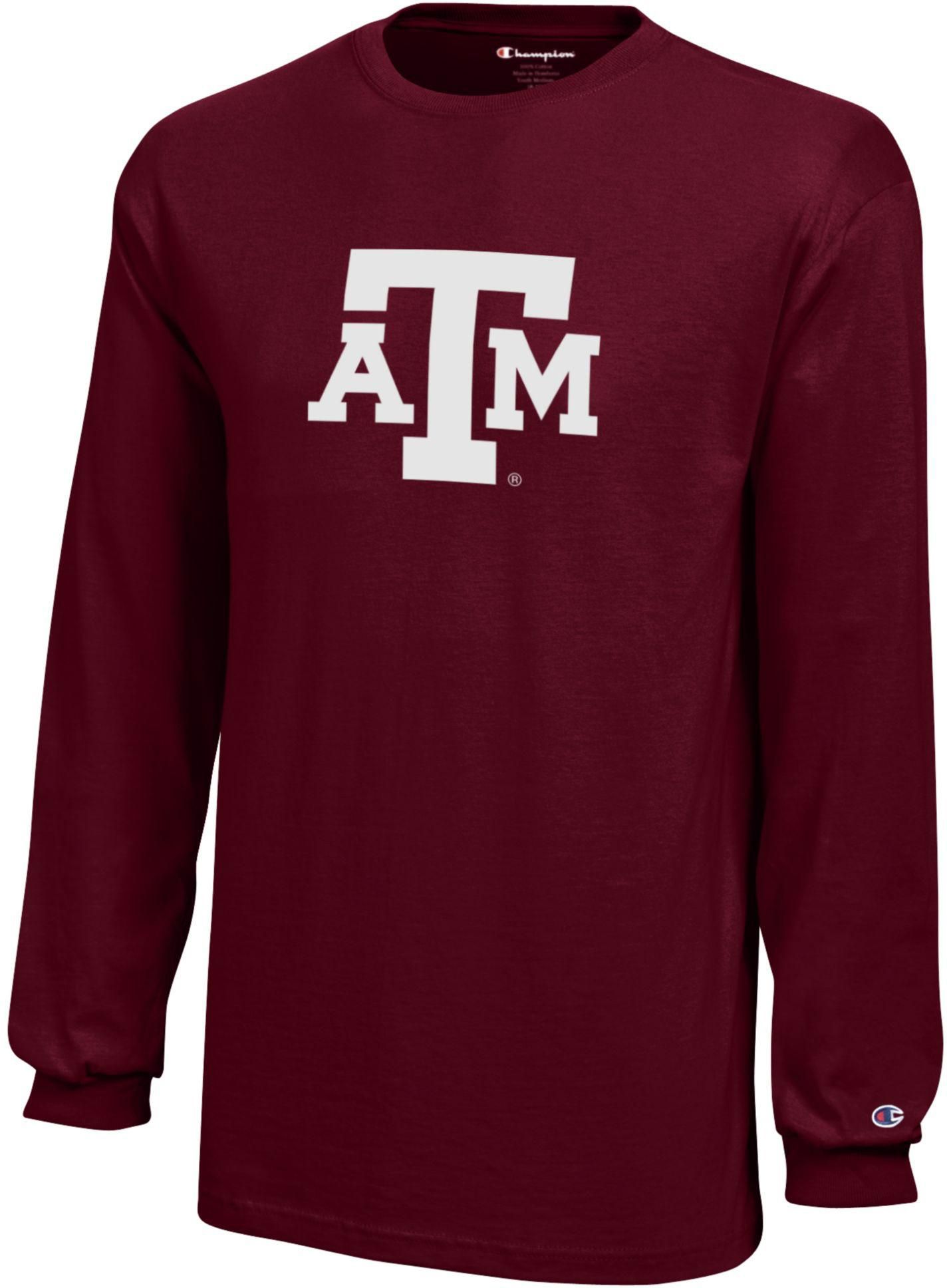 Champion Youth Texas A&amp;M Aggies Jersey Red Long Sleeve Shirt