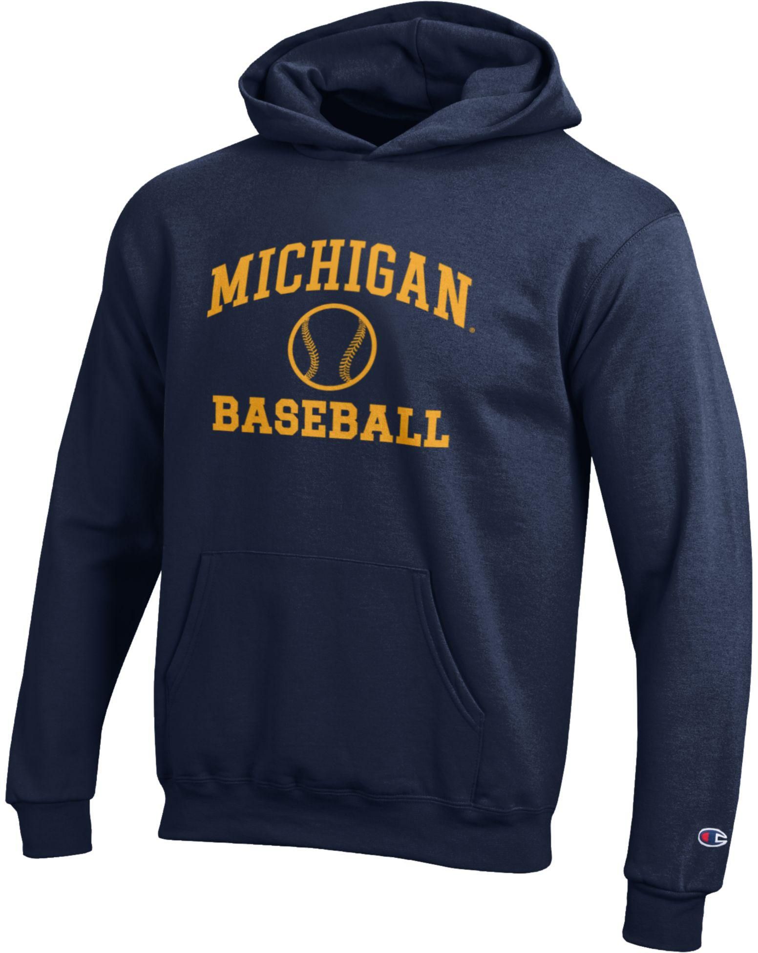 Champion Youth Michigan Wolverines Eco Powerblend Baseball Hoodie
