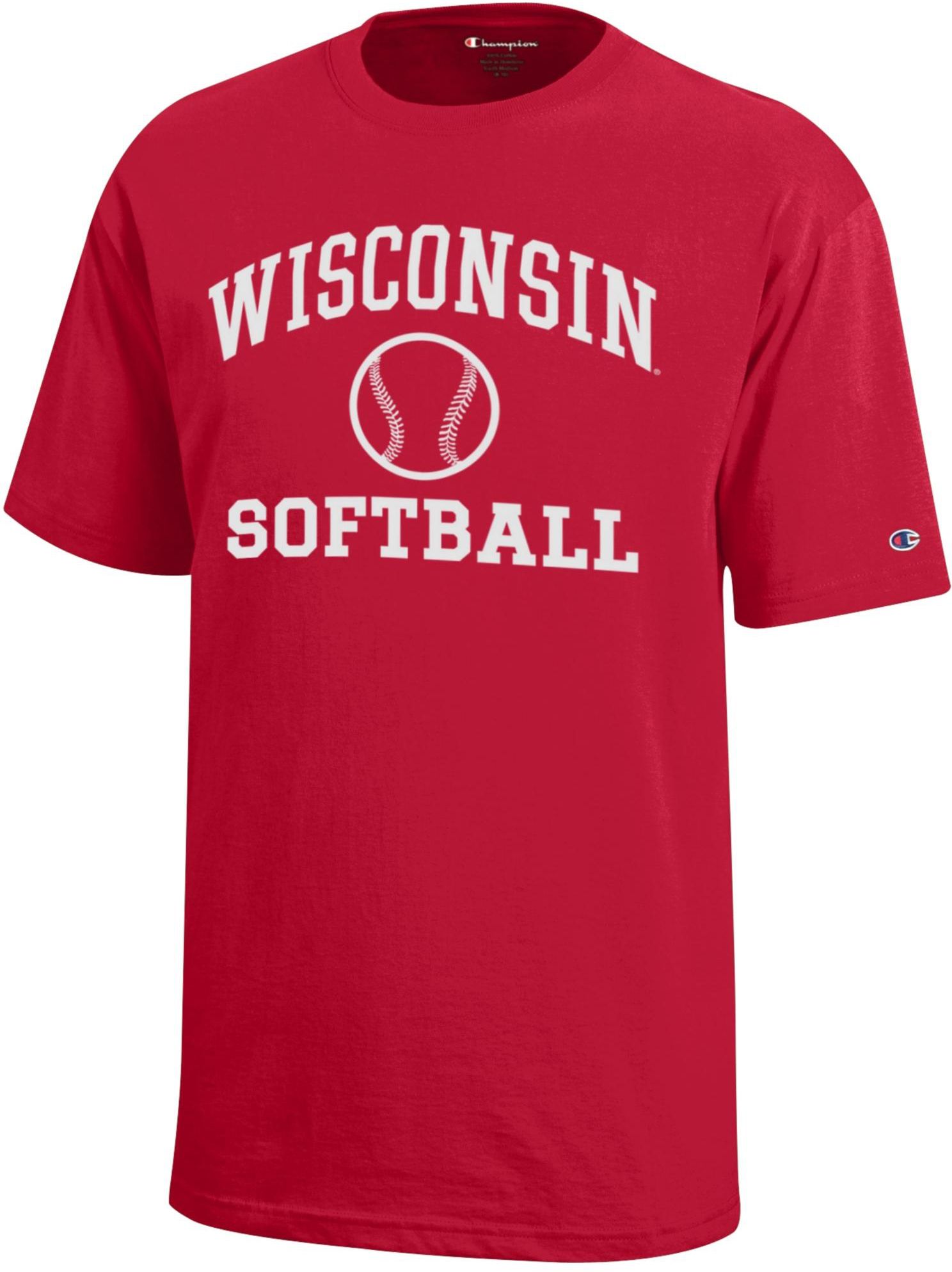 Champion Youth Wisconsin Badgers Jersey Softball T-Shirt