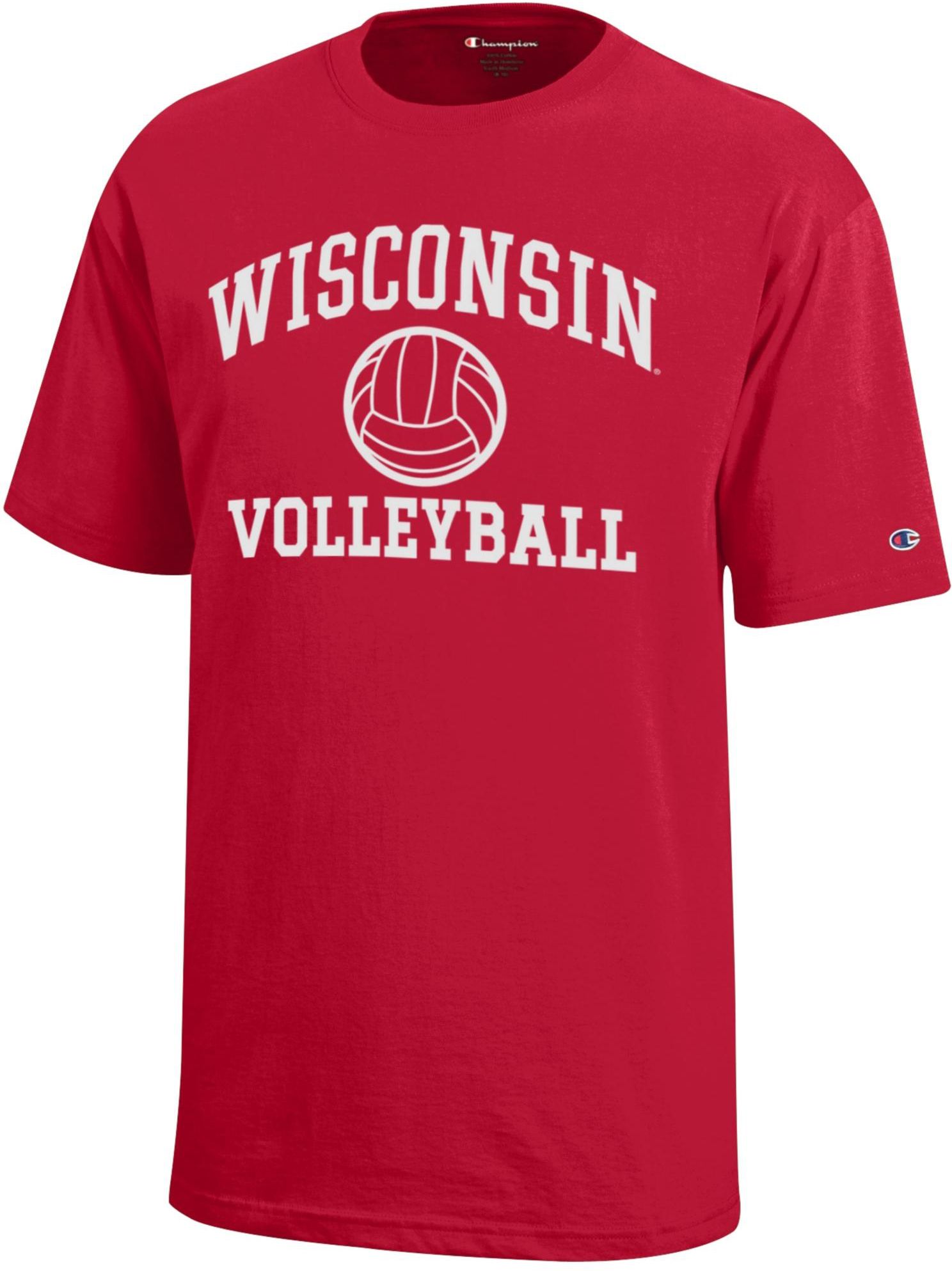 Champion Youth Wisconsin Badgers Jersey Volleyball T-Shirt