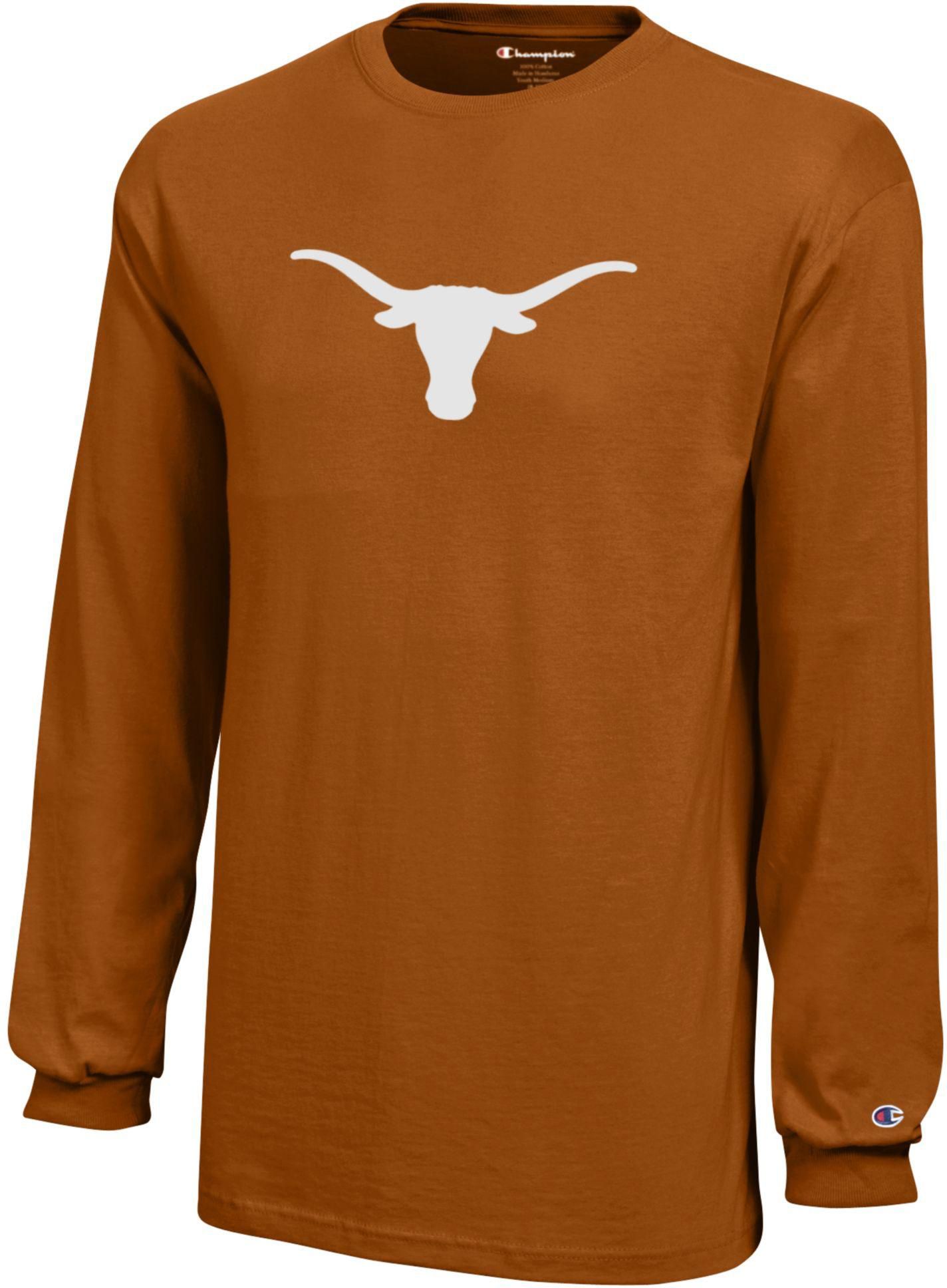 Champion Youth Texas Longhorns Jersey Orange Long Sleeve Shirt