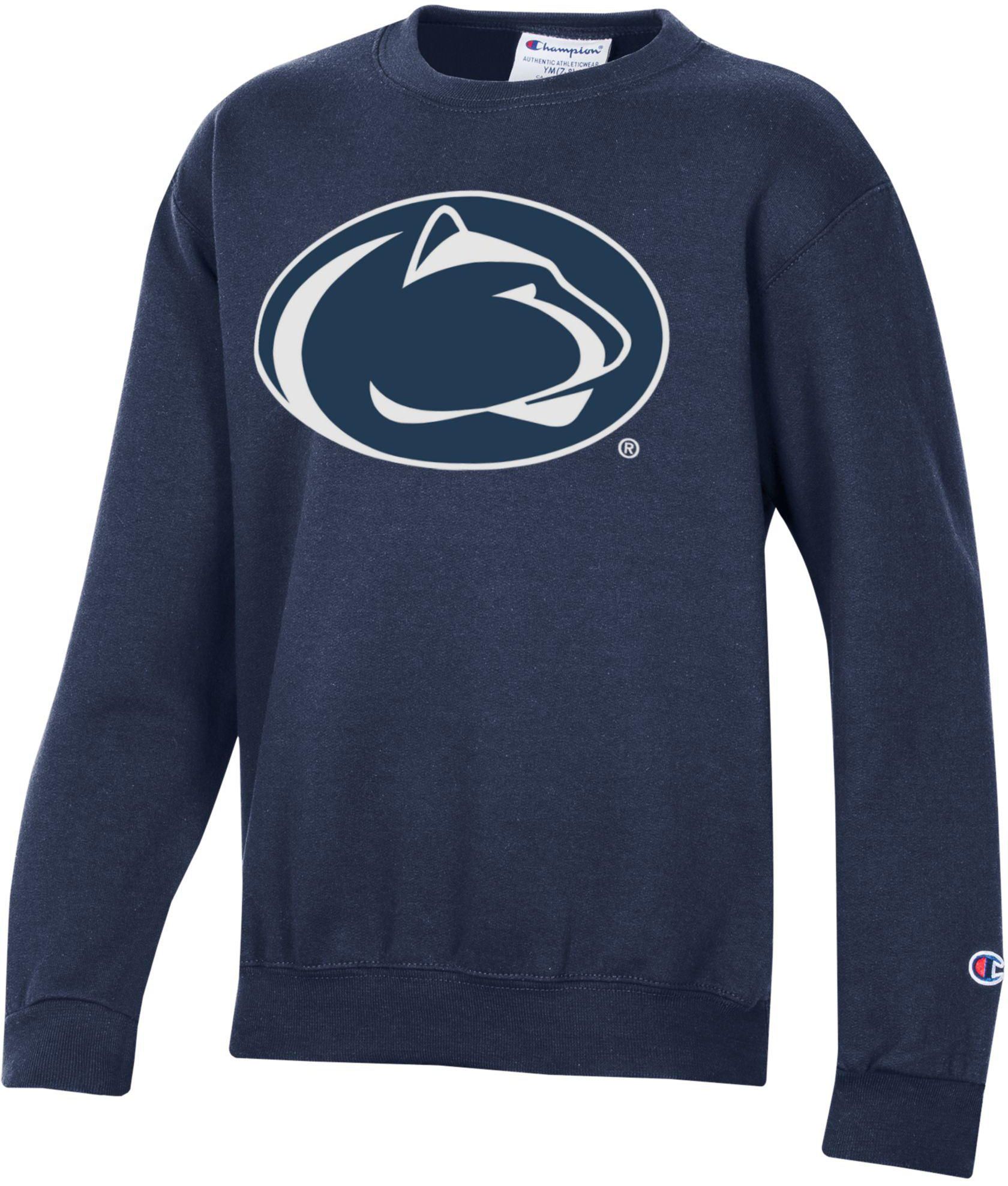 Champion Youth Penn State Nittany Lions Powerblend Fleece Blue Crewneck Sweatshirt