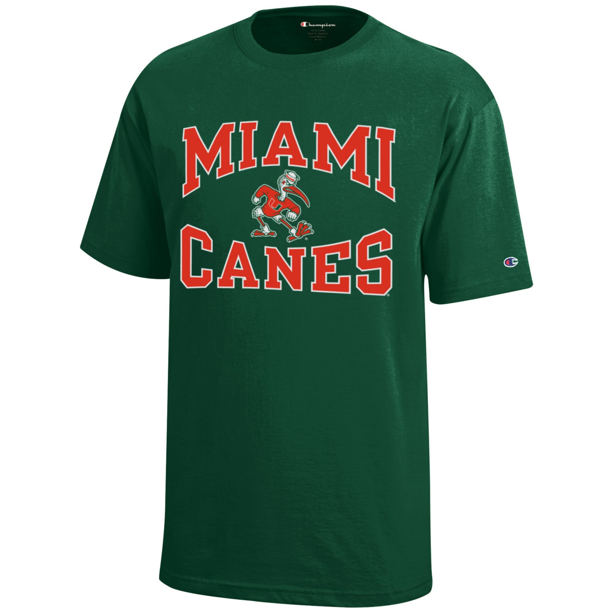Champion Youth Miami Hurricanes Dark Green Promo T-Shirt