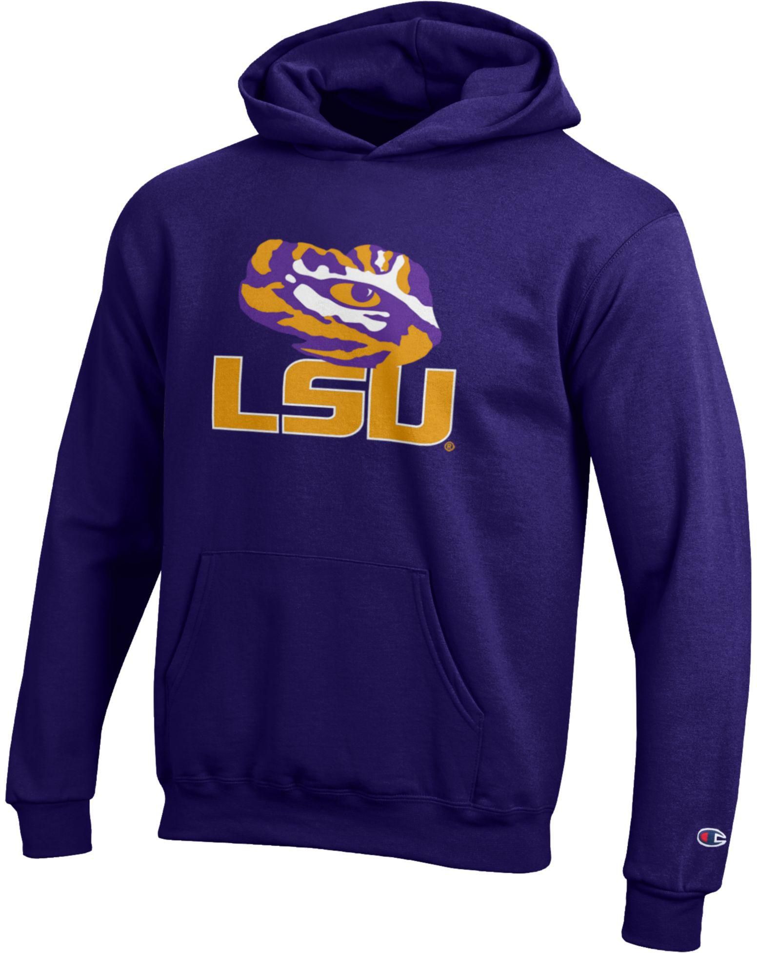 Champion Youth LSU Tigers Eco Powerblend Purple Hoodie