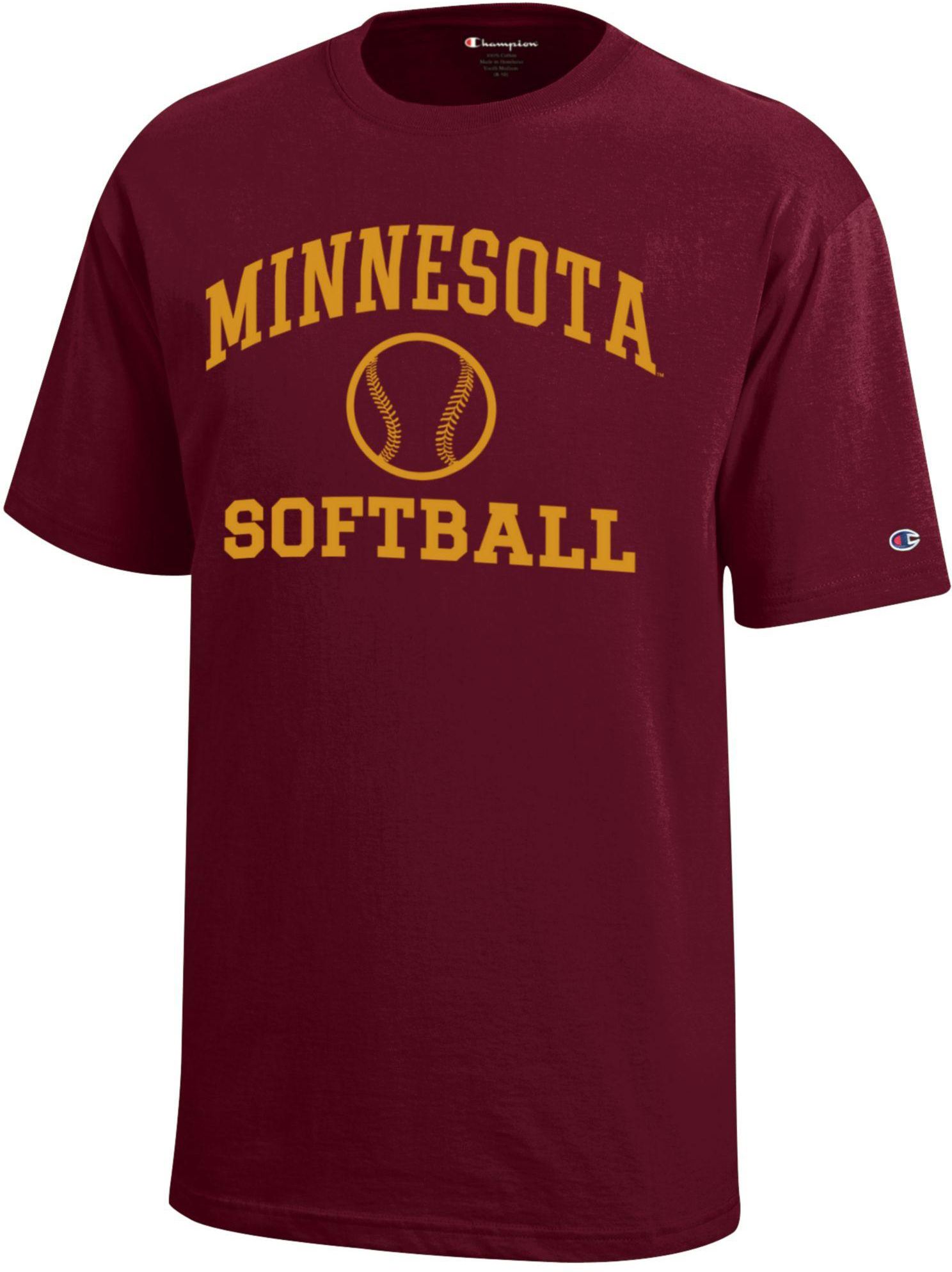 Champion Youth Minnesota Golden Gophers Jersey Softball T-Shirt
