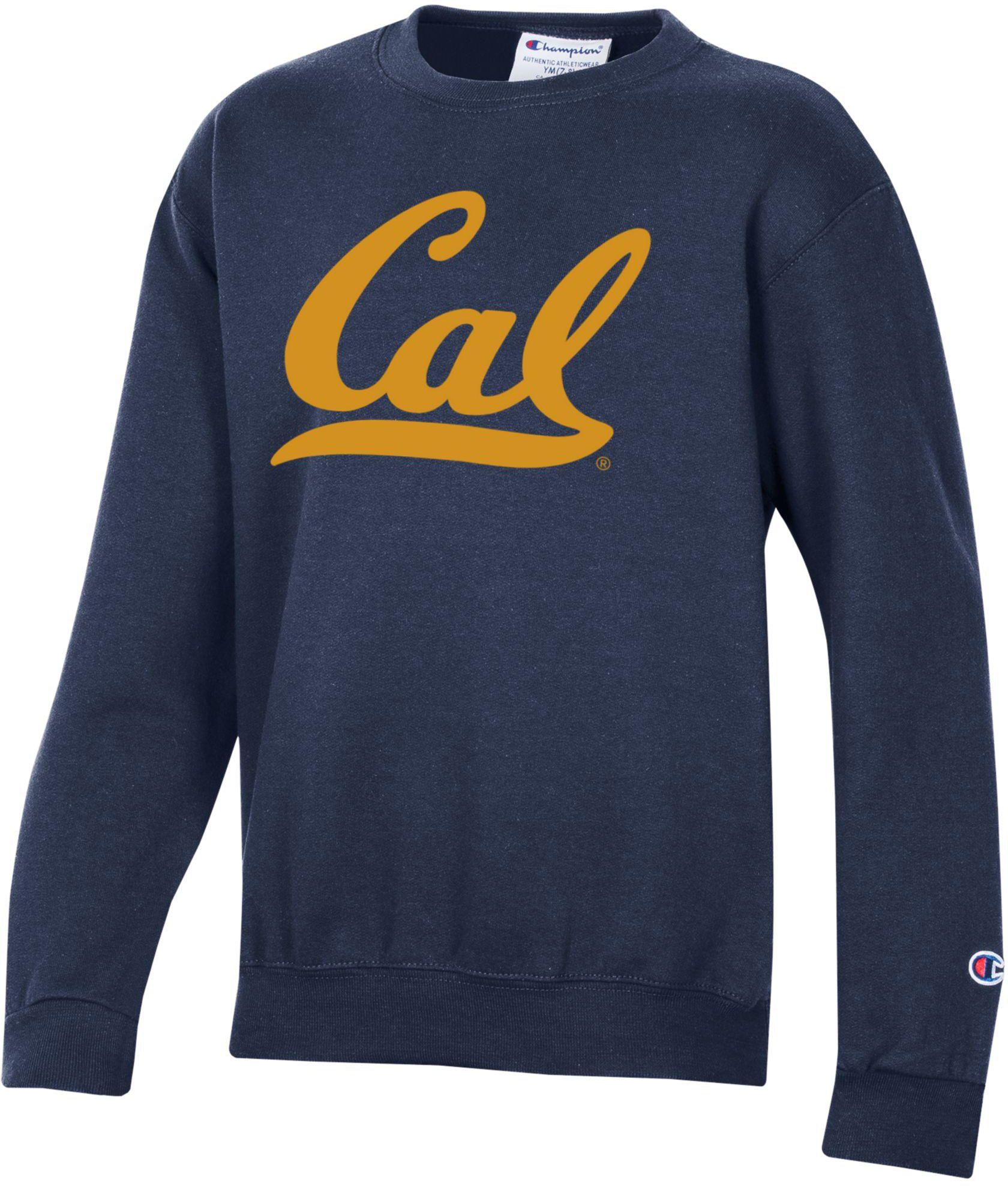 Champion Youth Cal Bears Powerblend Fleece Blue Crewneck Sweatshirt