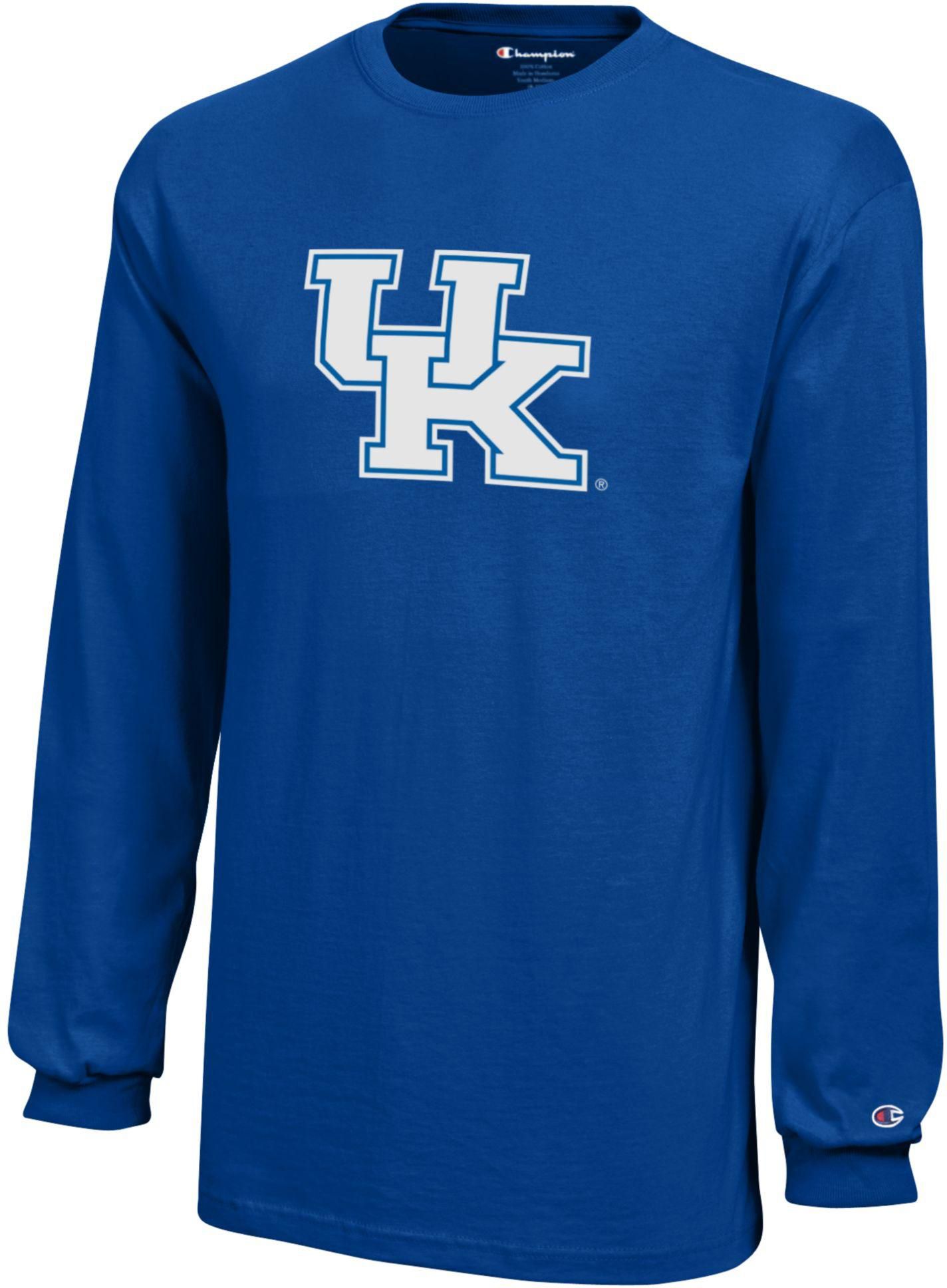 Champion Youth Kentucky Wildcats Jersey Blue Long Sleeve Shirt