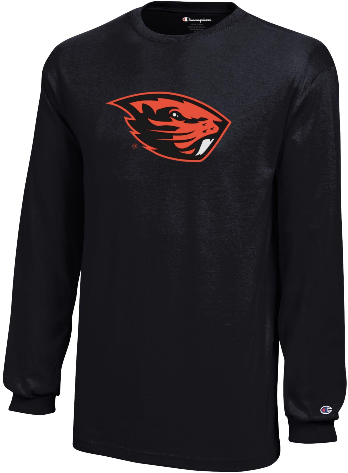 Champion Youth Oregon State Beavers Jersey Black Long Sleeve Shirt
