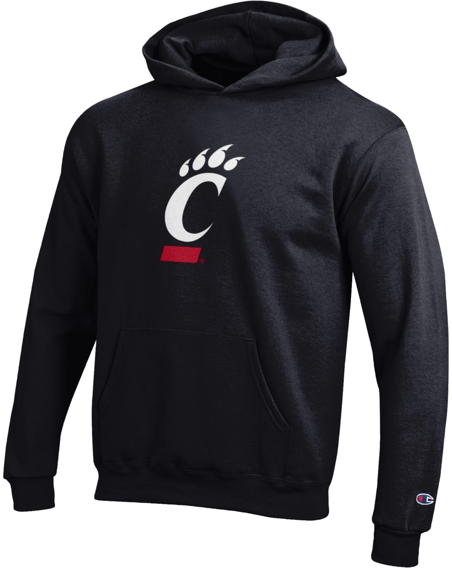 Champion Youth Cincinnati Bearcats Eco Powerblend Black Hoodie