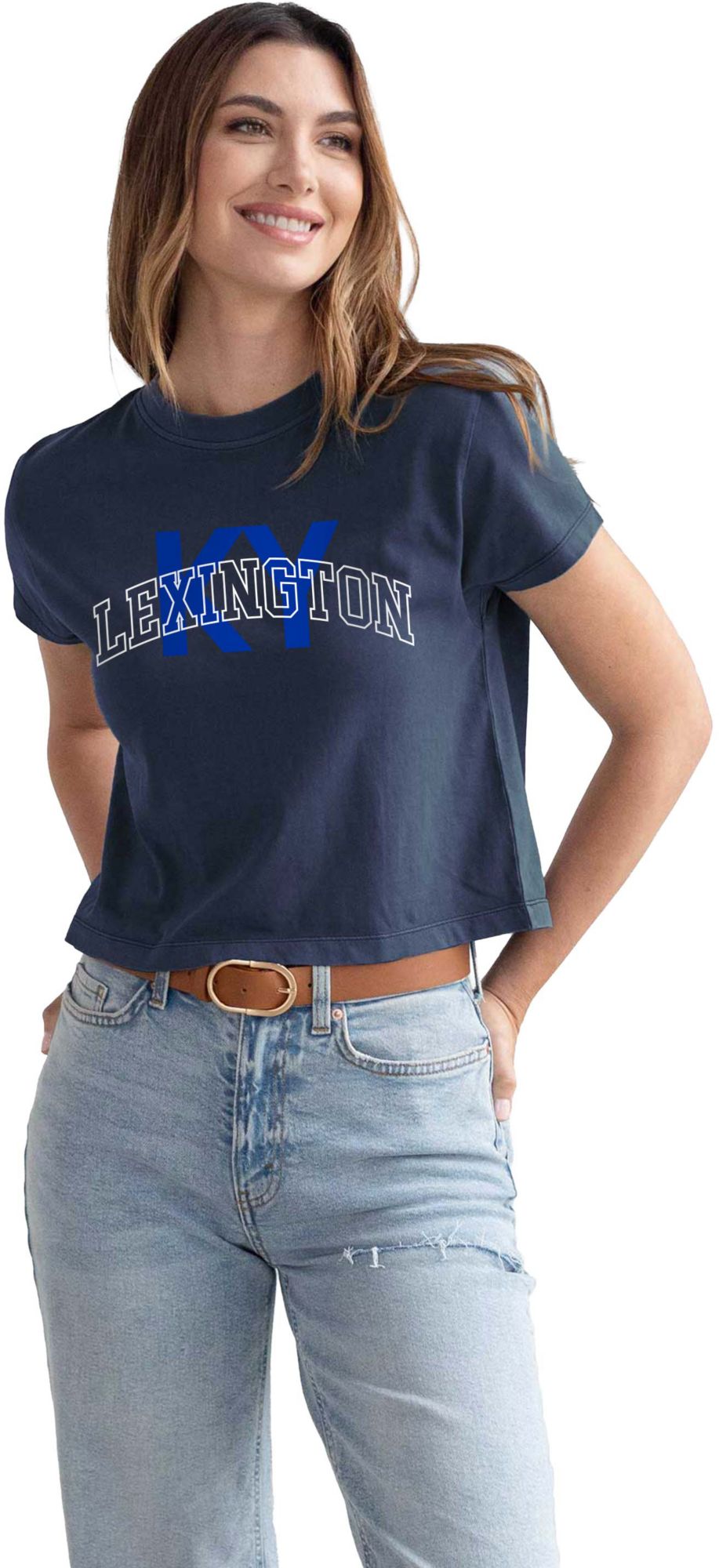 chicka-d Women's Lexington Dark Navy Montauk T-Shirt
