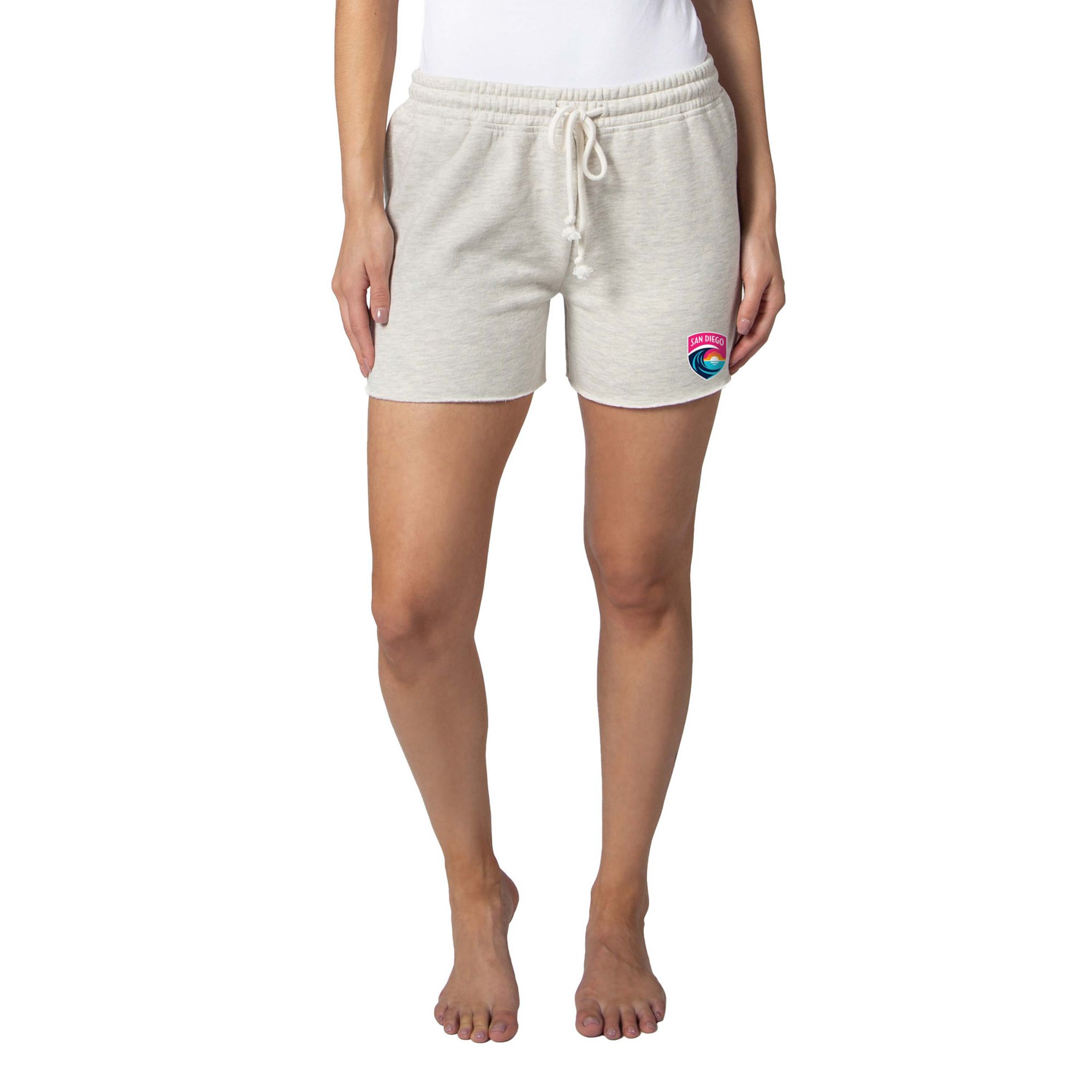 chicka-d Women's San Diego Wave FC Grey Crest Shorts