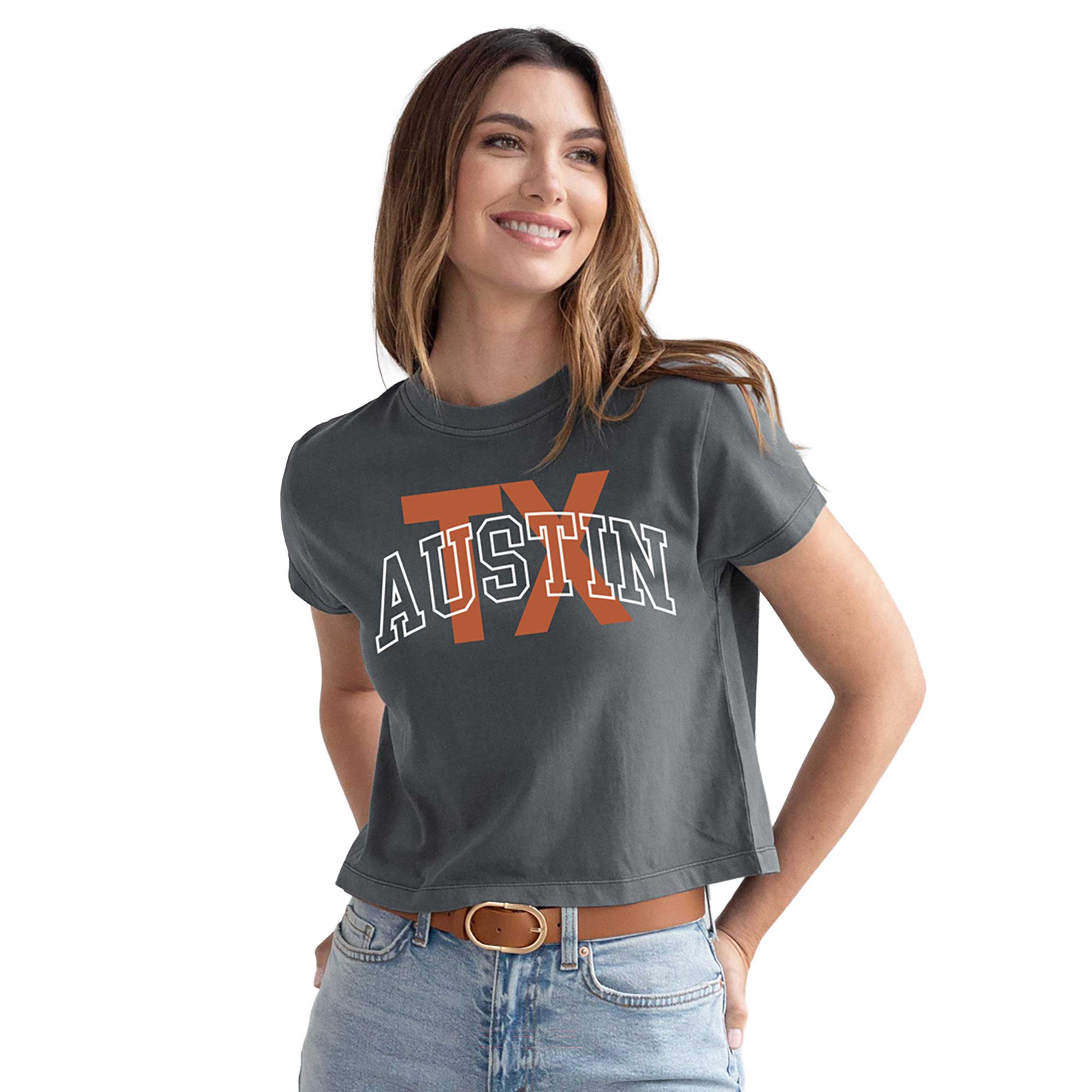 chicka-d Women's Austin Dark Grey Montauk T-Shirt