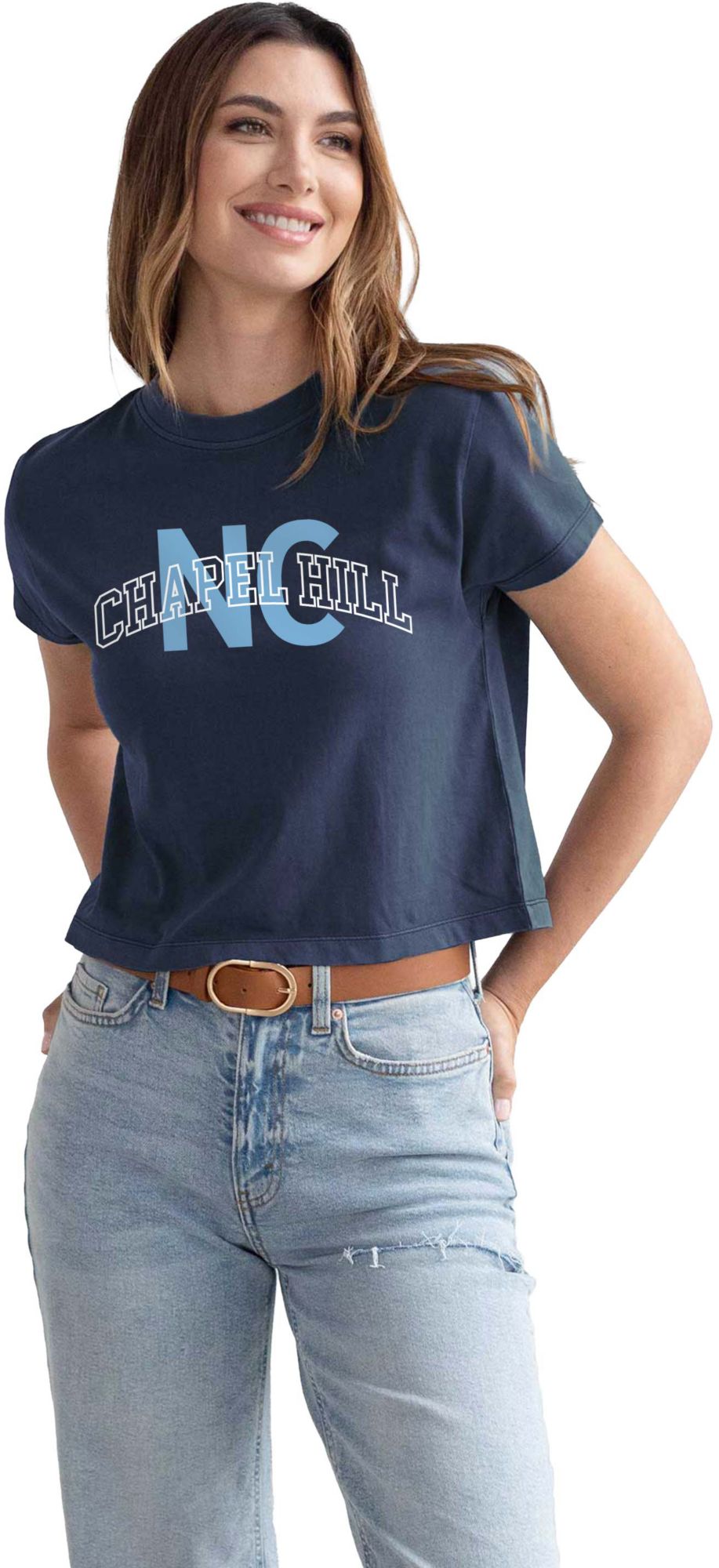 chicka-d Women's Chapel Hill Dark Navy Montauk T-Shirt