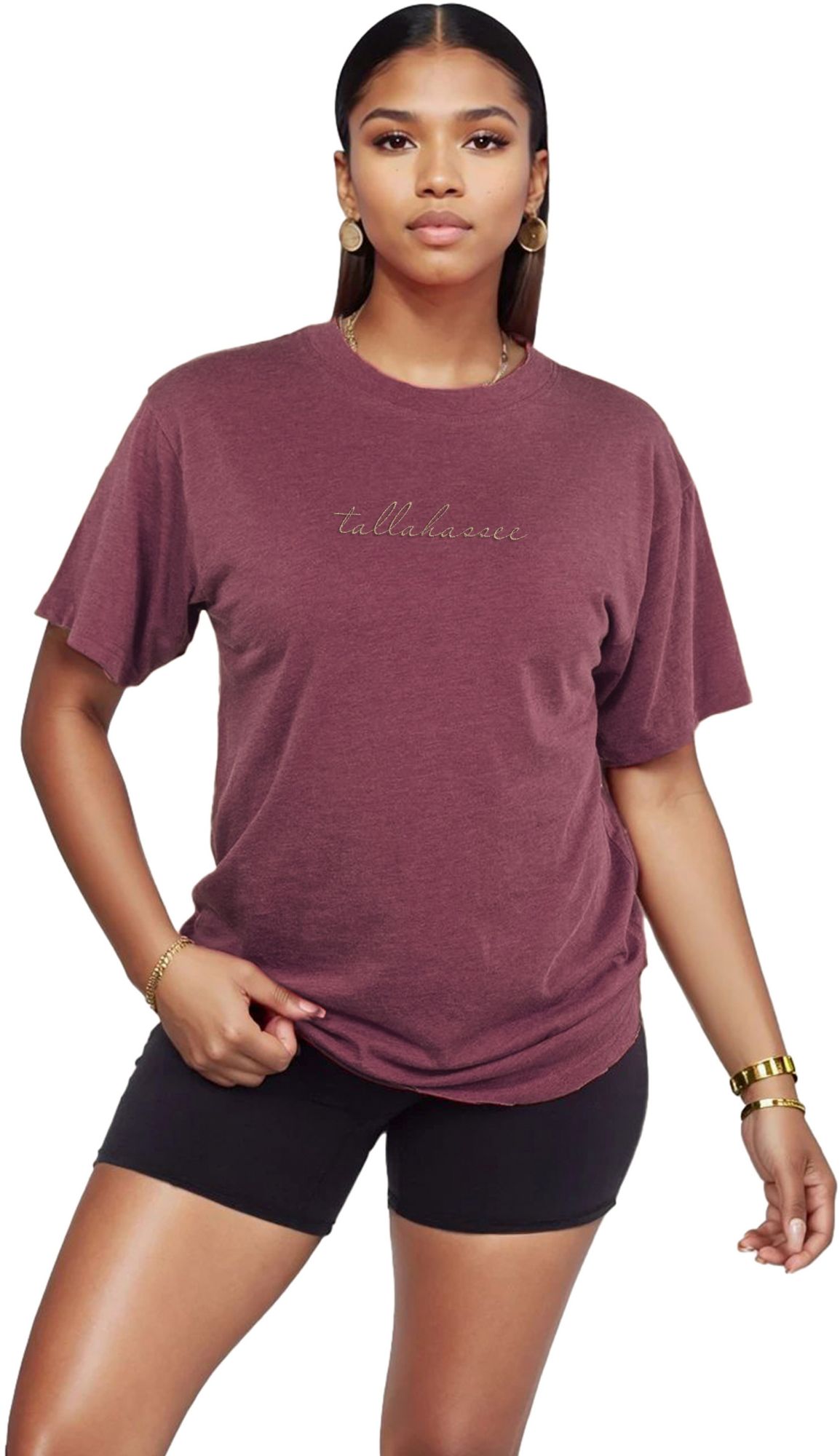 chicka-d Women's Tallahassee Maroon Heritage T-Shirt
