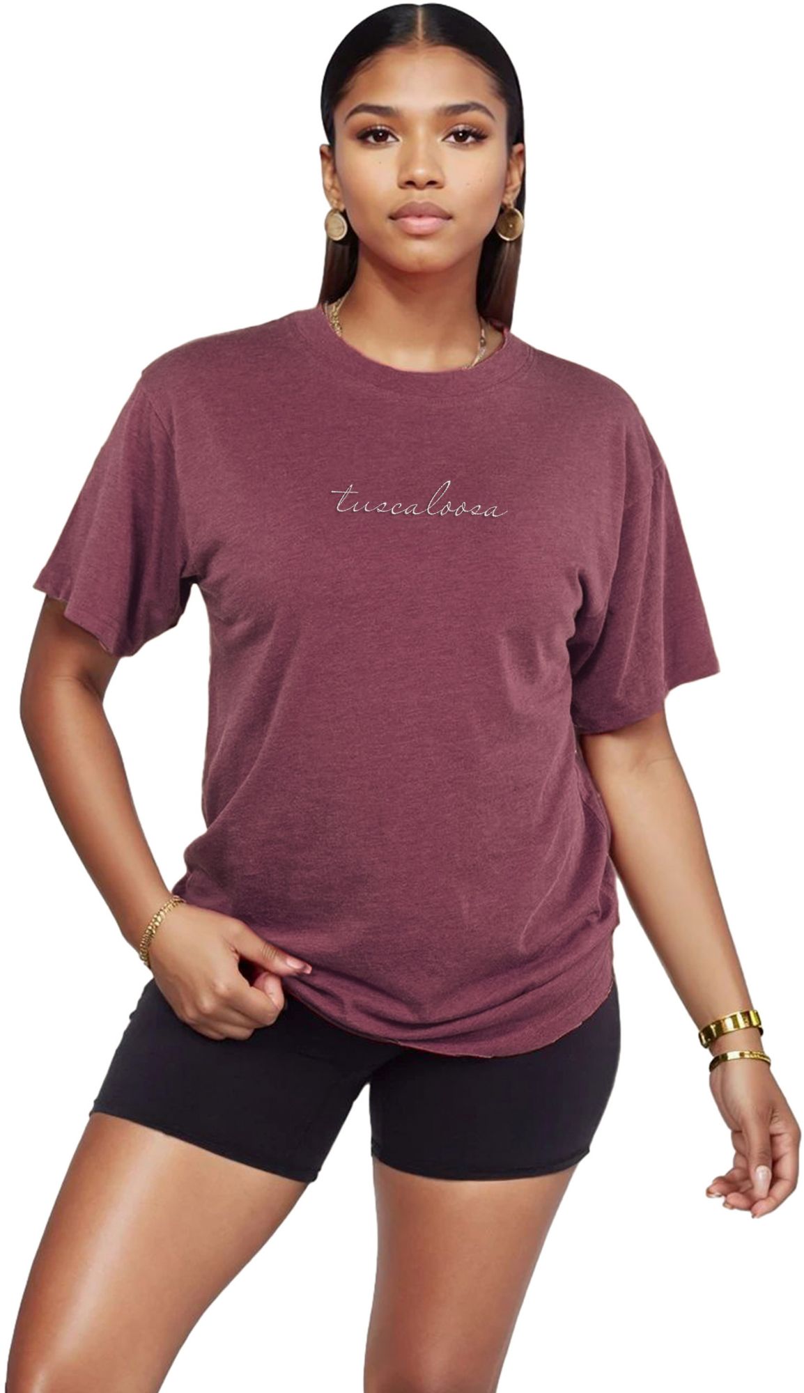 chicka-d Women's Tuscaloosa Maroon Heritage T-Shirt