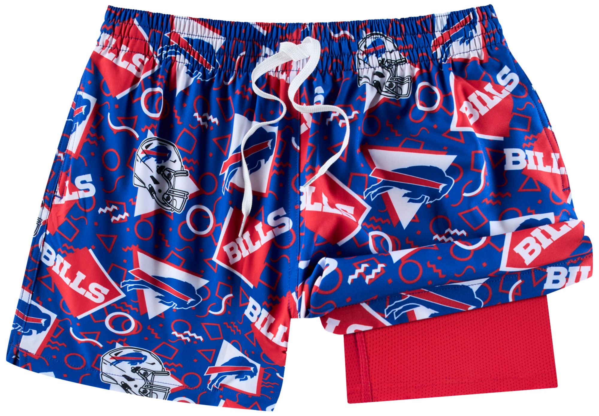 chubbies Men's Buffalo Bills Navy Game Day Swim Trunks