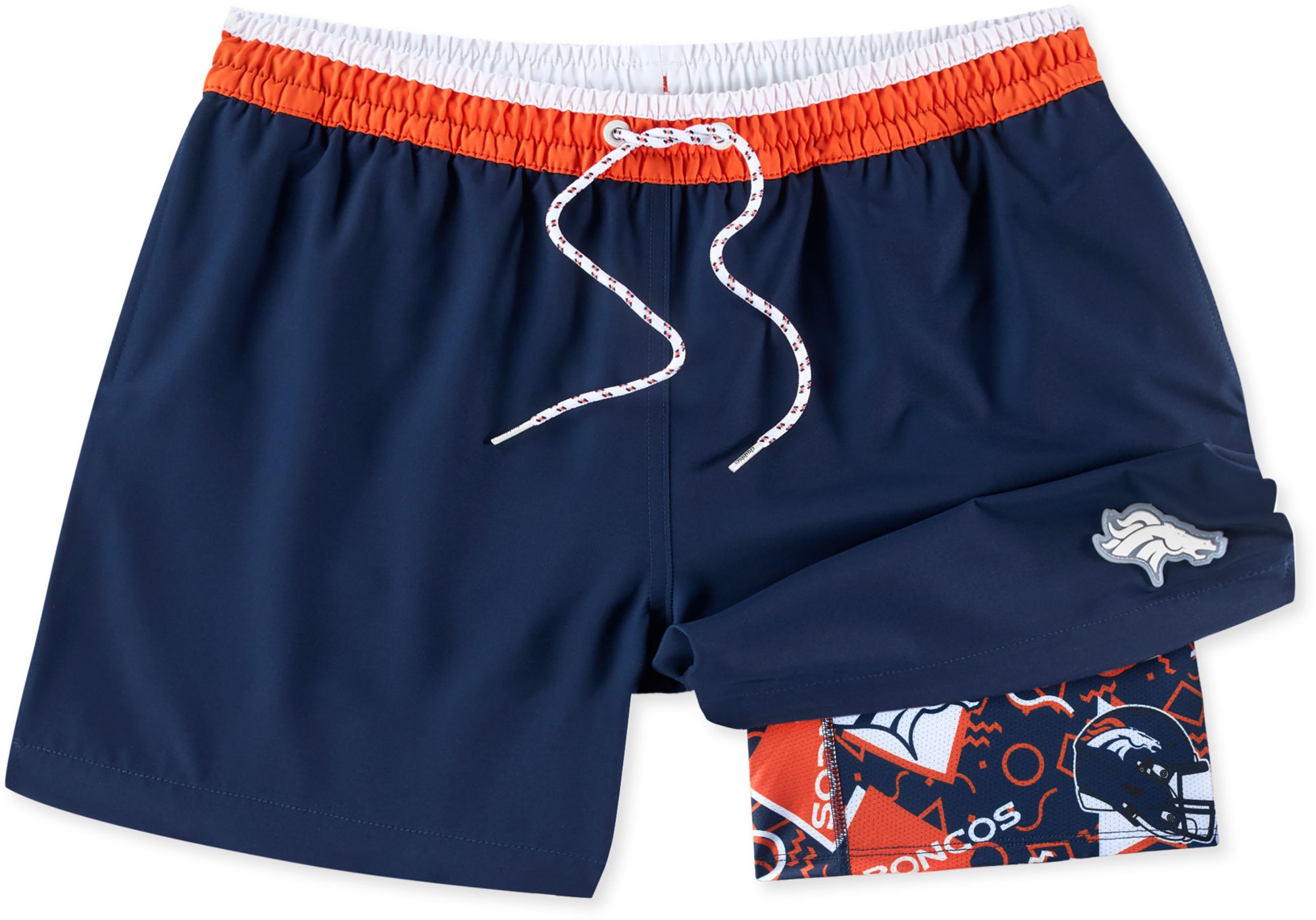 chubbies Men's Denver Broncos Secret Swim Trunks