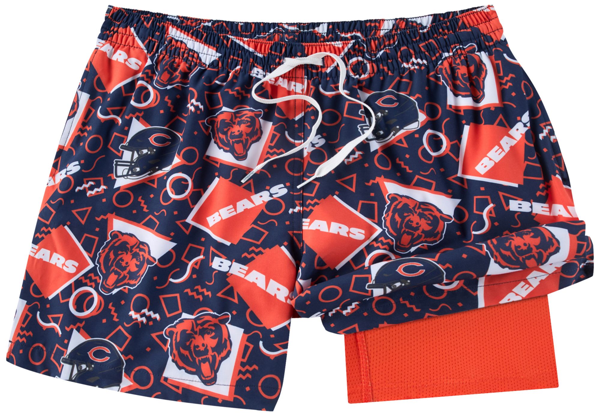 chubbies Men's Chicago Bears Navy Game Day Swim Trunks