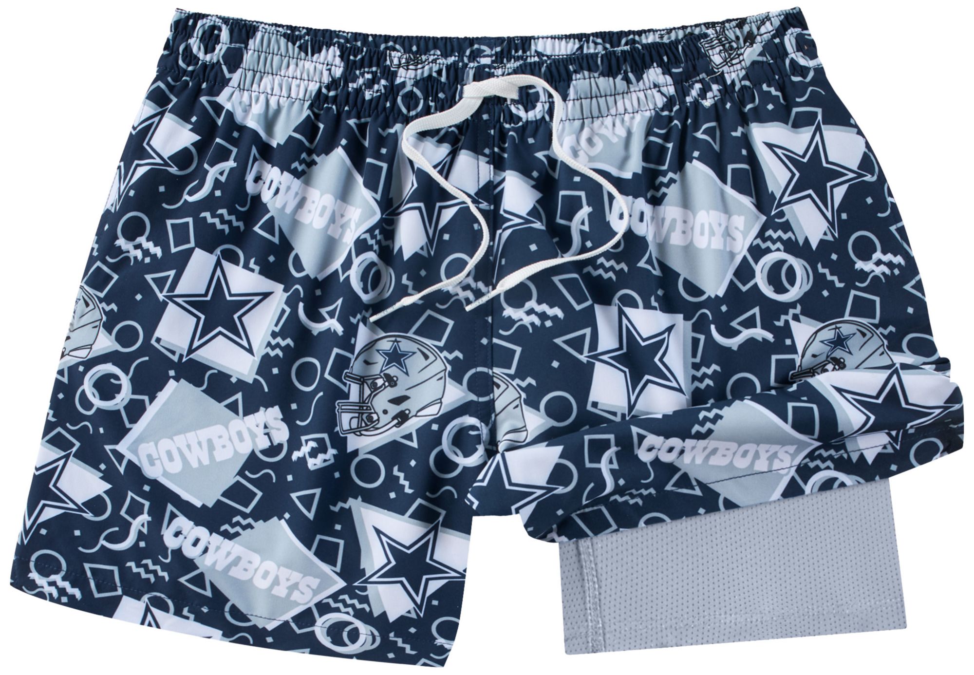 chubbies Men's Dallas Cowboys Navy Game Day Swim Trunks