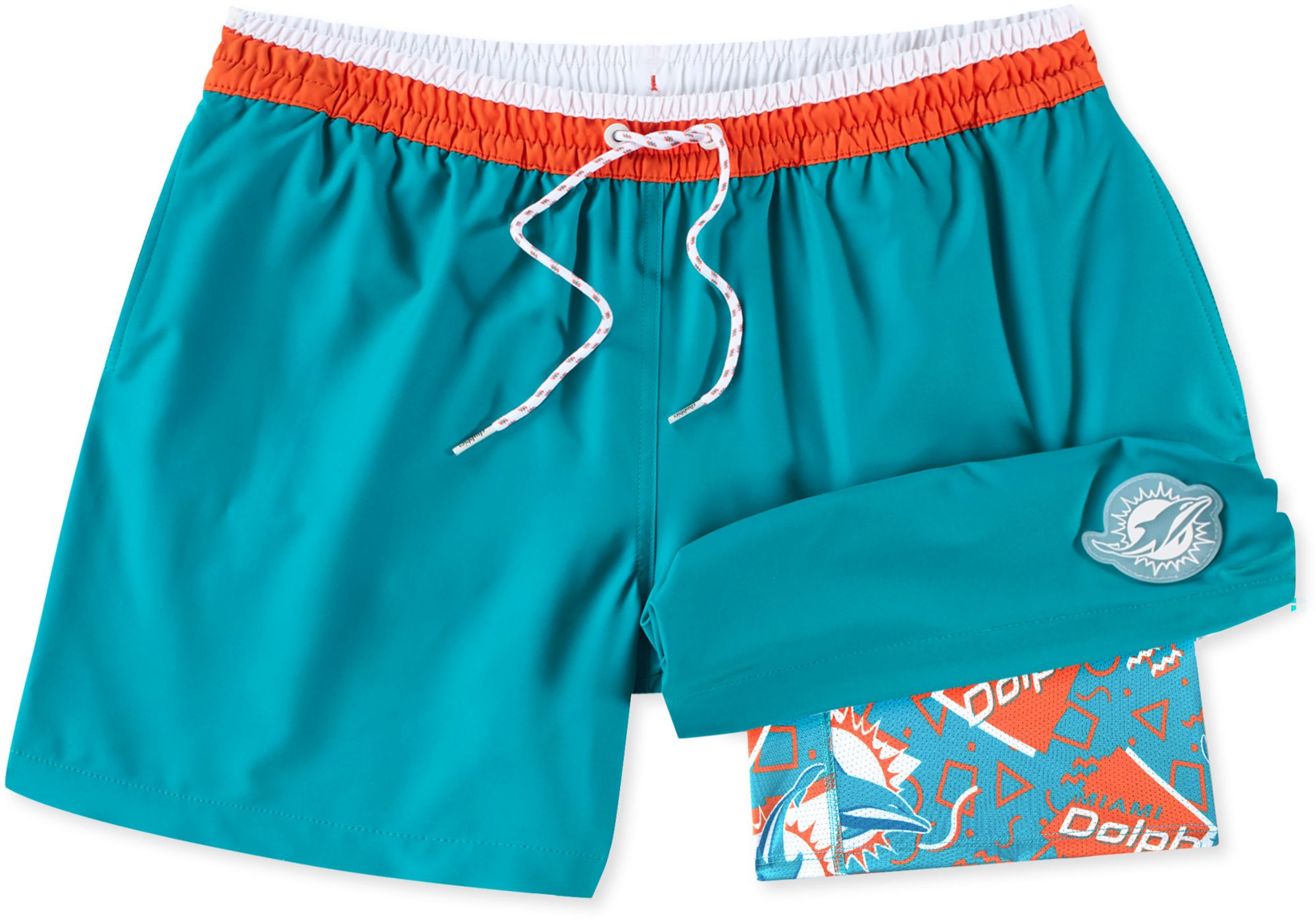 chubbies Men's Miami Dolphins Secret Swim Trunks