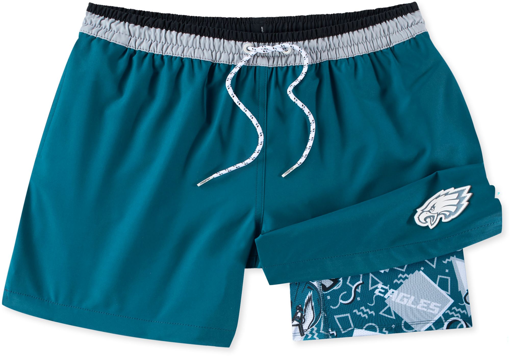 chubbies Men's Philadelphia Eagles Secret Swim Trunks