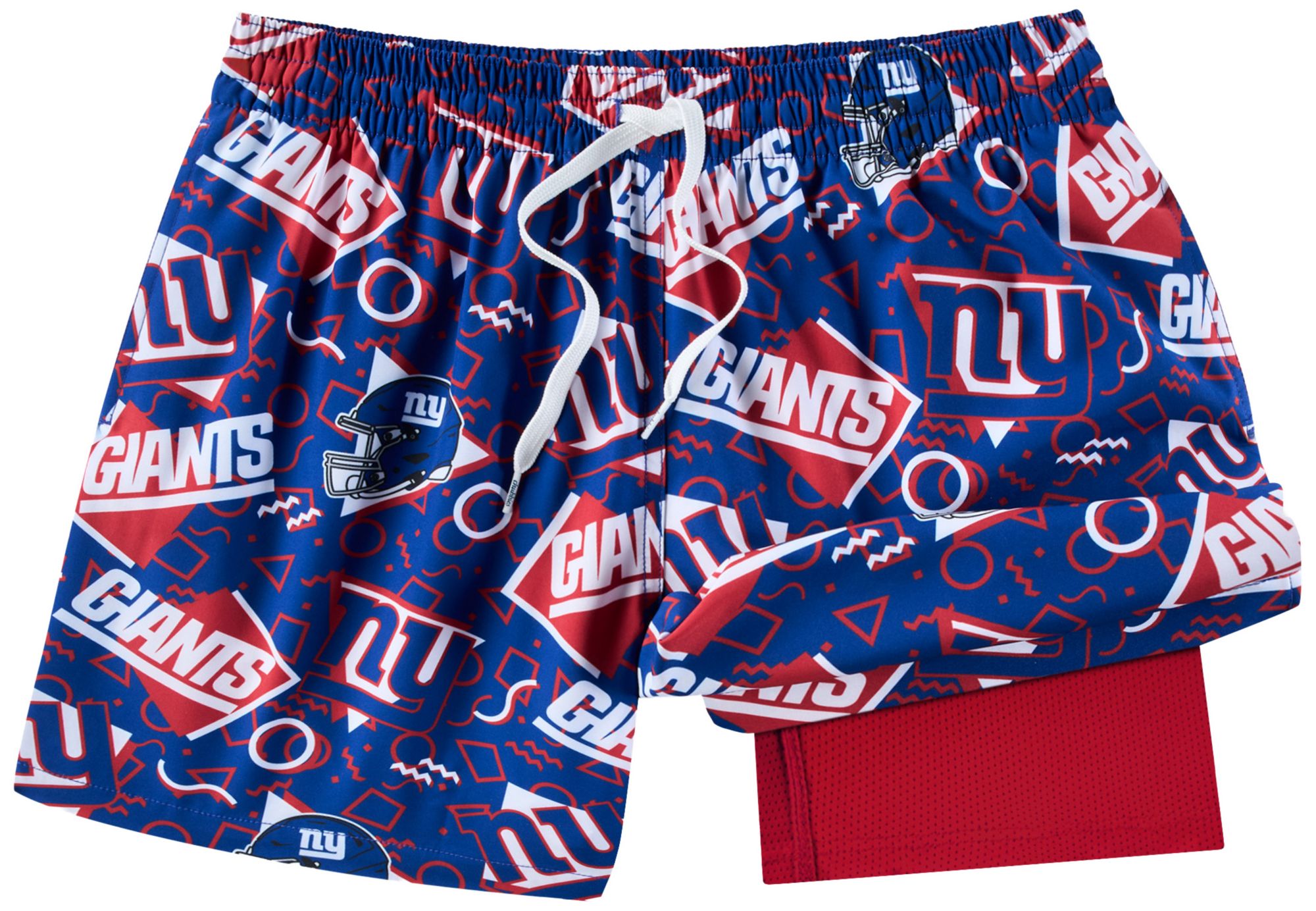 chubbies Men's New York Giants Navy Game Day Swim Trunks