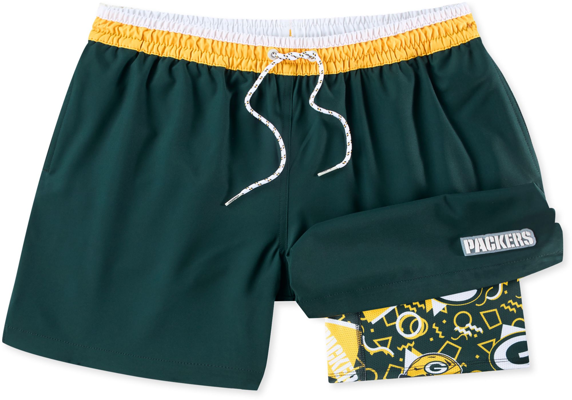 chubbies Men's Green Bay Packers Secret Swim Trunks