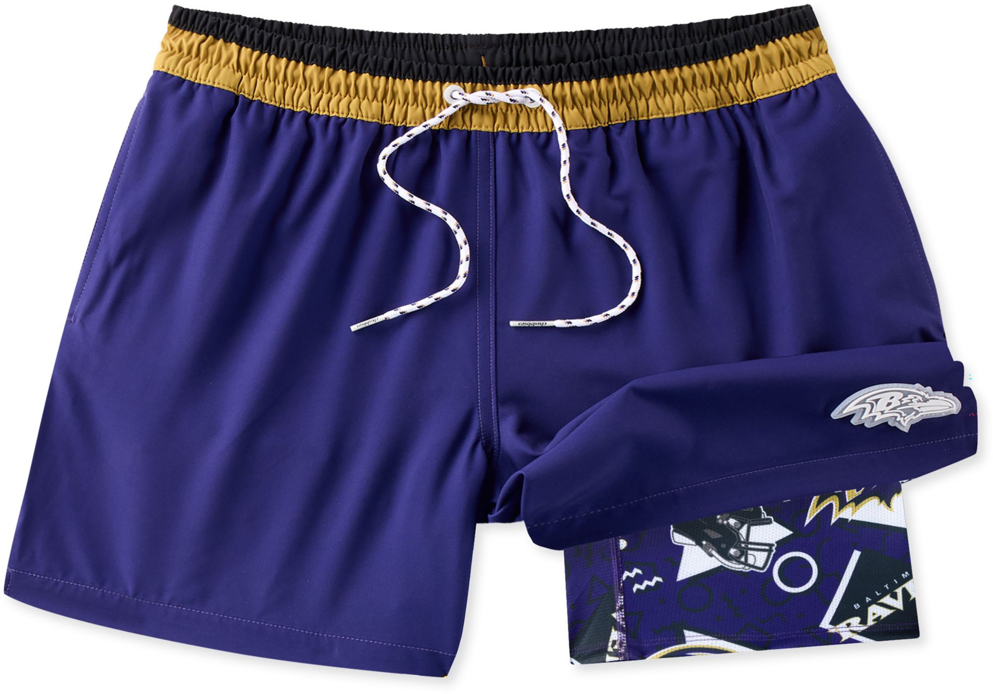 chubbies Men's Baltimore Ravens Secret Swim Trunks