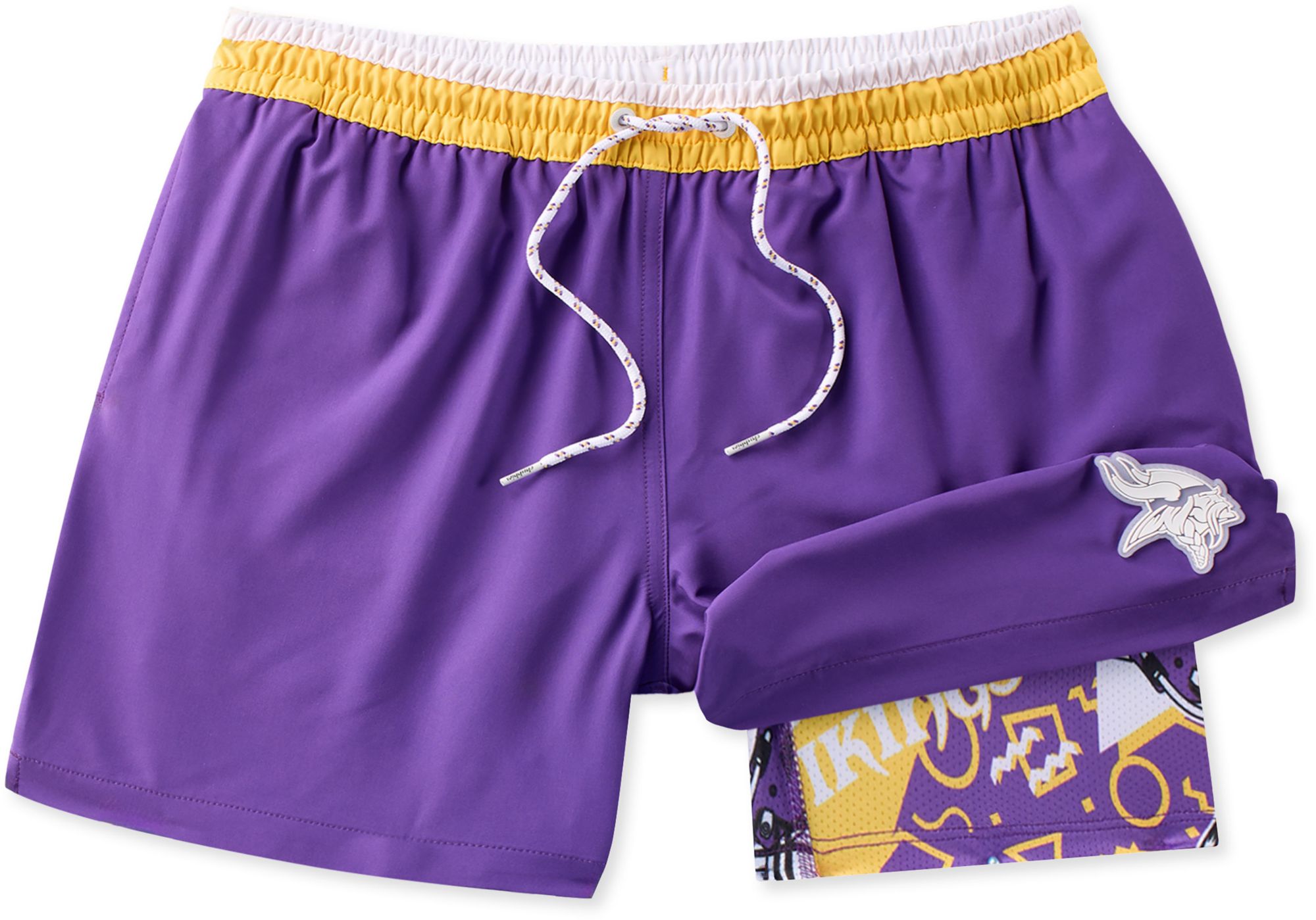chubbies Men's Minnesota Vikings Secret Swim Trunks