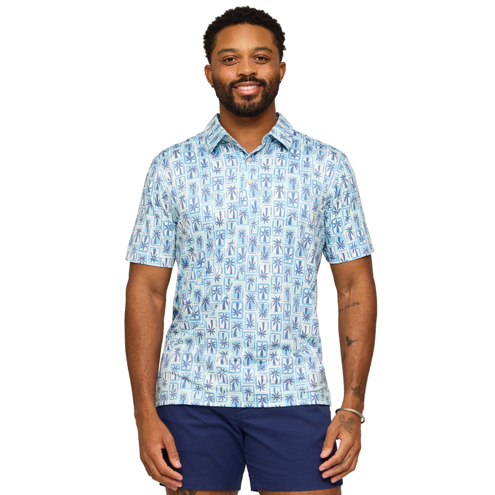 Chubbies Men's The Miami Mosaic Golf Polo
