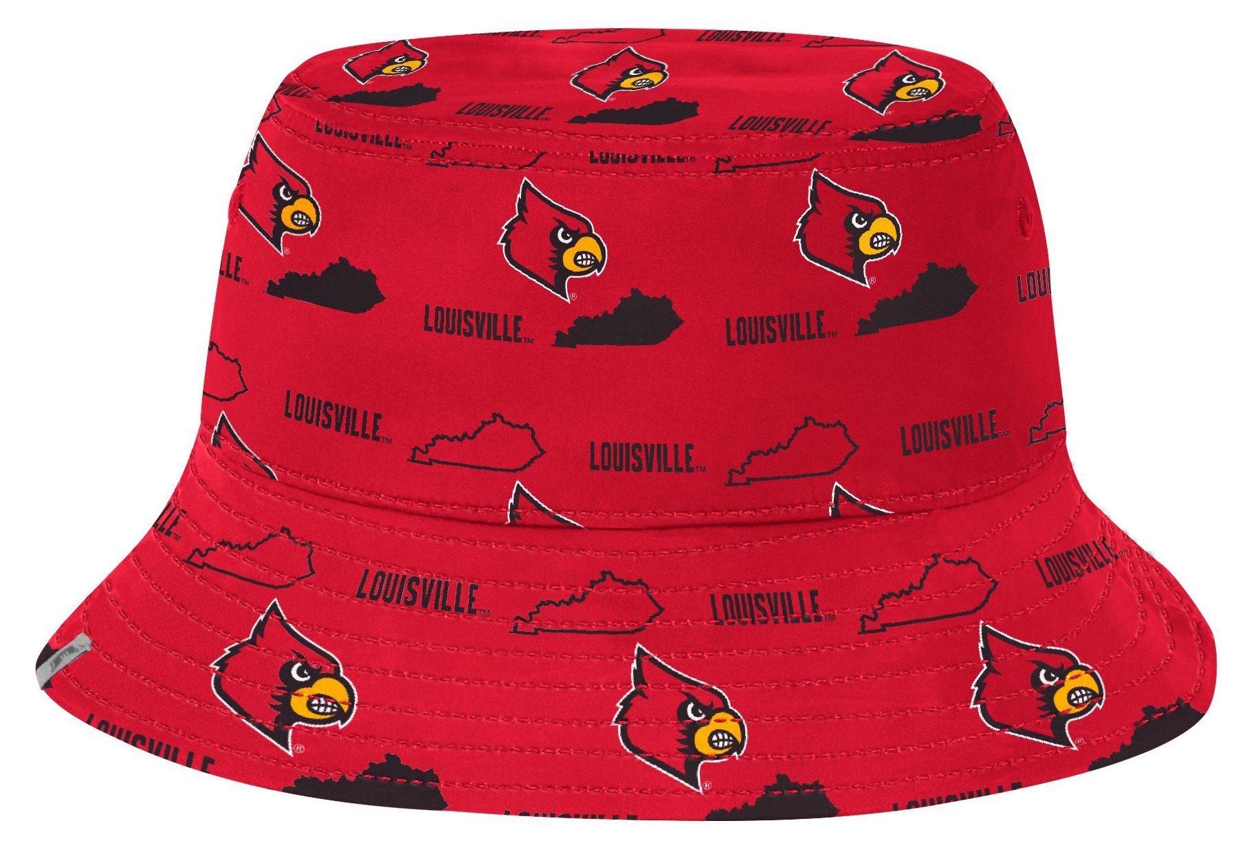 Colosseum Adult Louisville Cardinals Red Truthsayer Reversible Cabana Bucket Hat