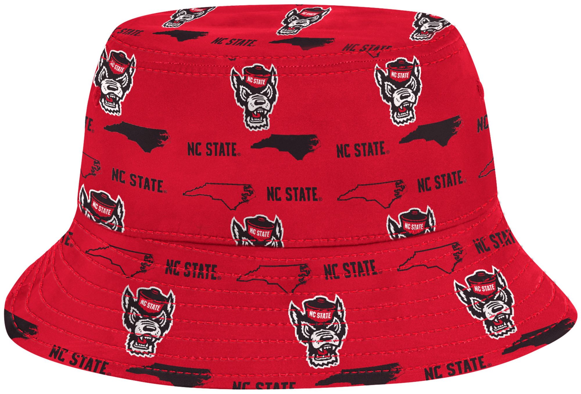 Colosseum Adult NC State Wolfpack Red Truthsayer Reversible Cabana Bucket Hat